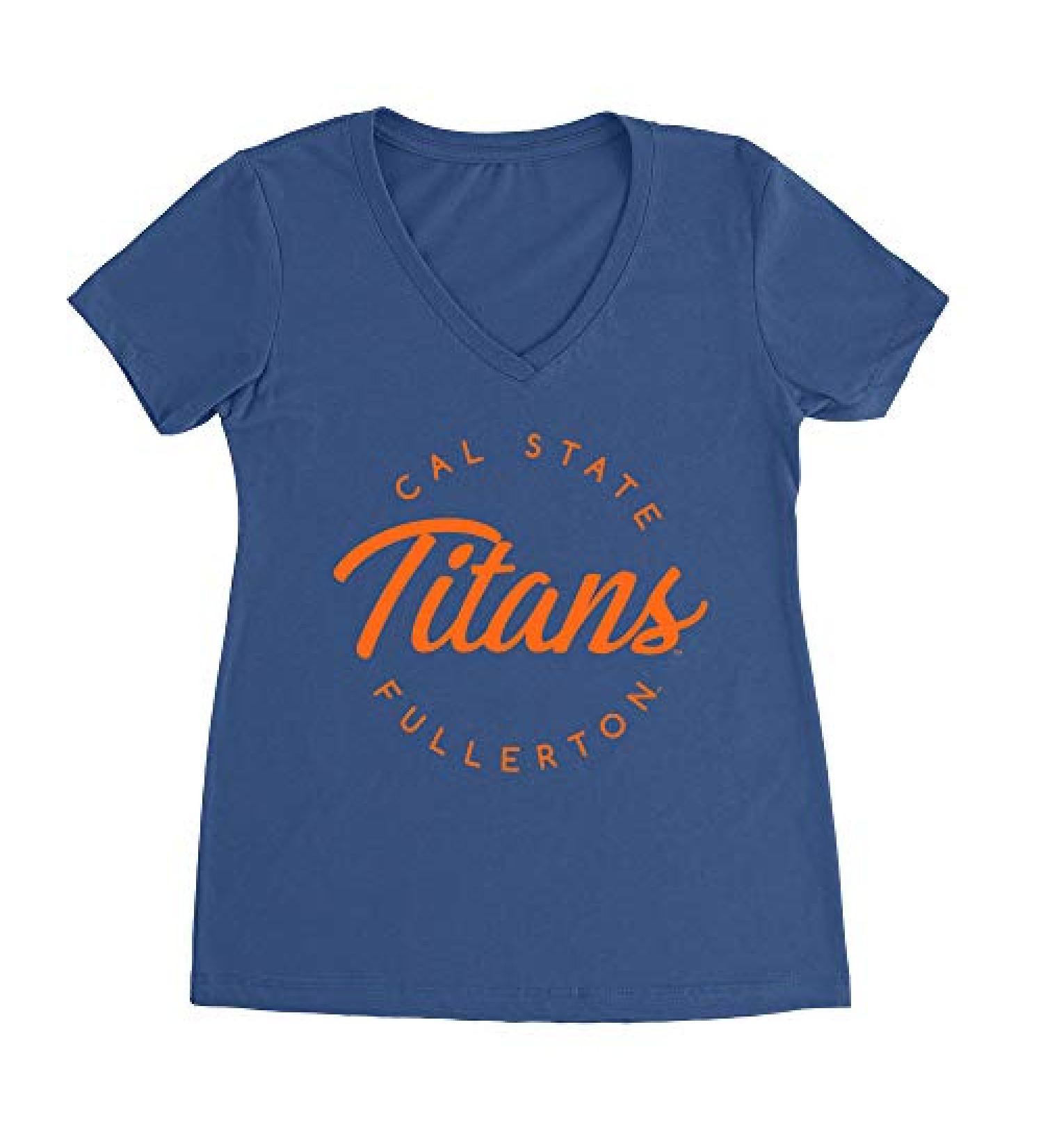 Venley NCAA University Women's Ideal V Neck T-Shirt - Royal Blue (X-Large) - Buy Online on GoSupps.com