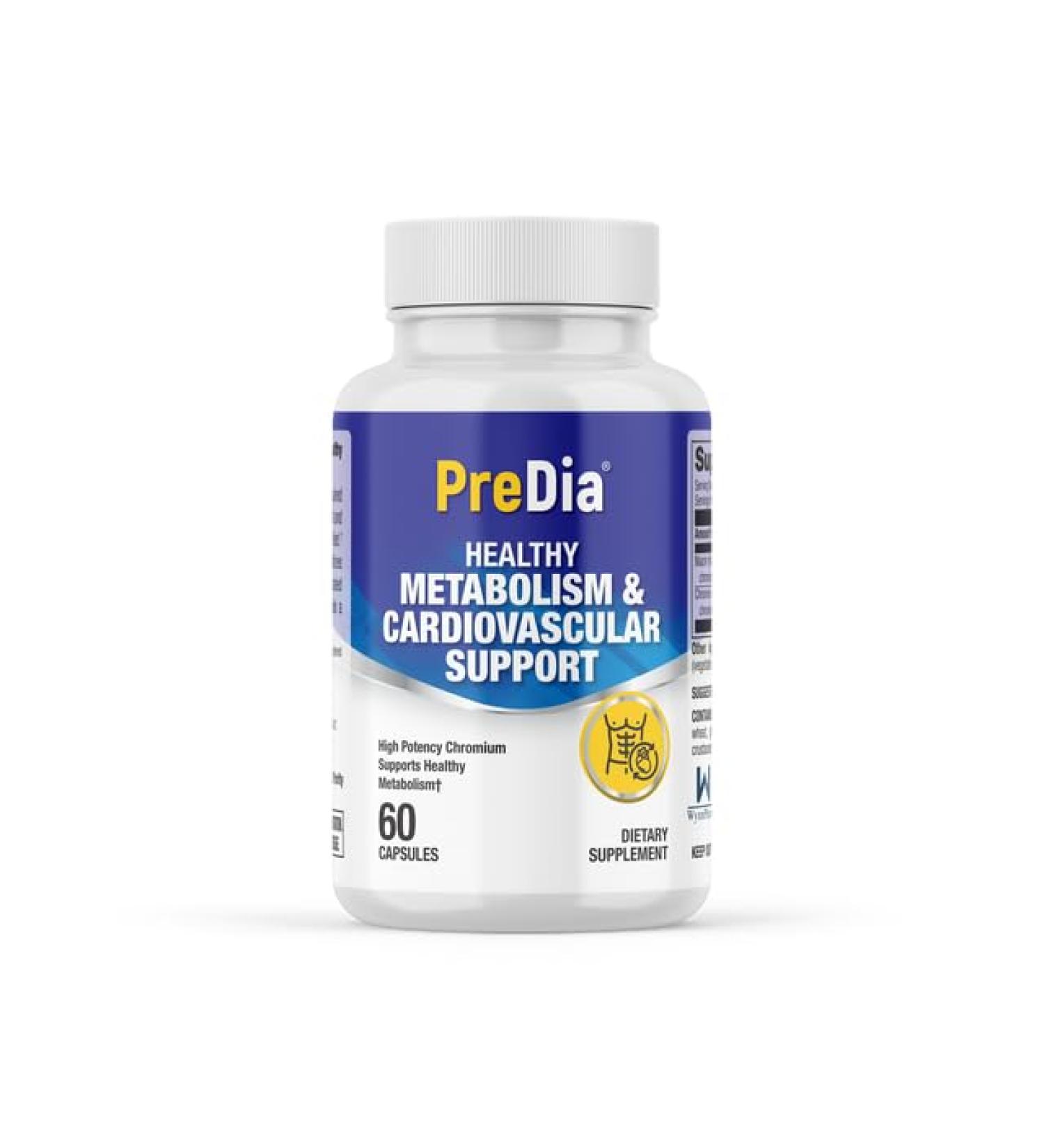 PreDia - Healthy Metabolism & Cardiovascular Support Health - (Chromium 200mcg) - Buy Online on GoSupps.com