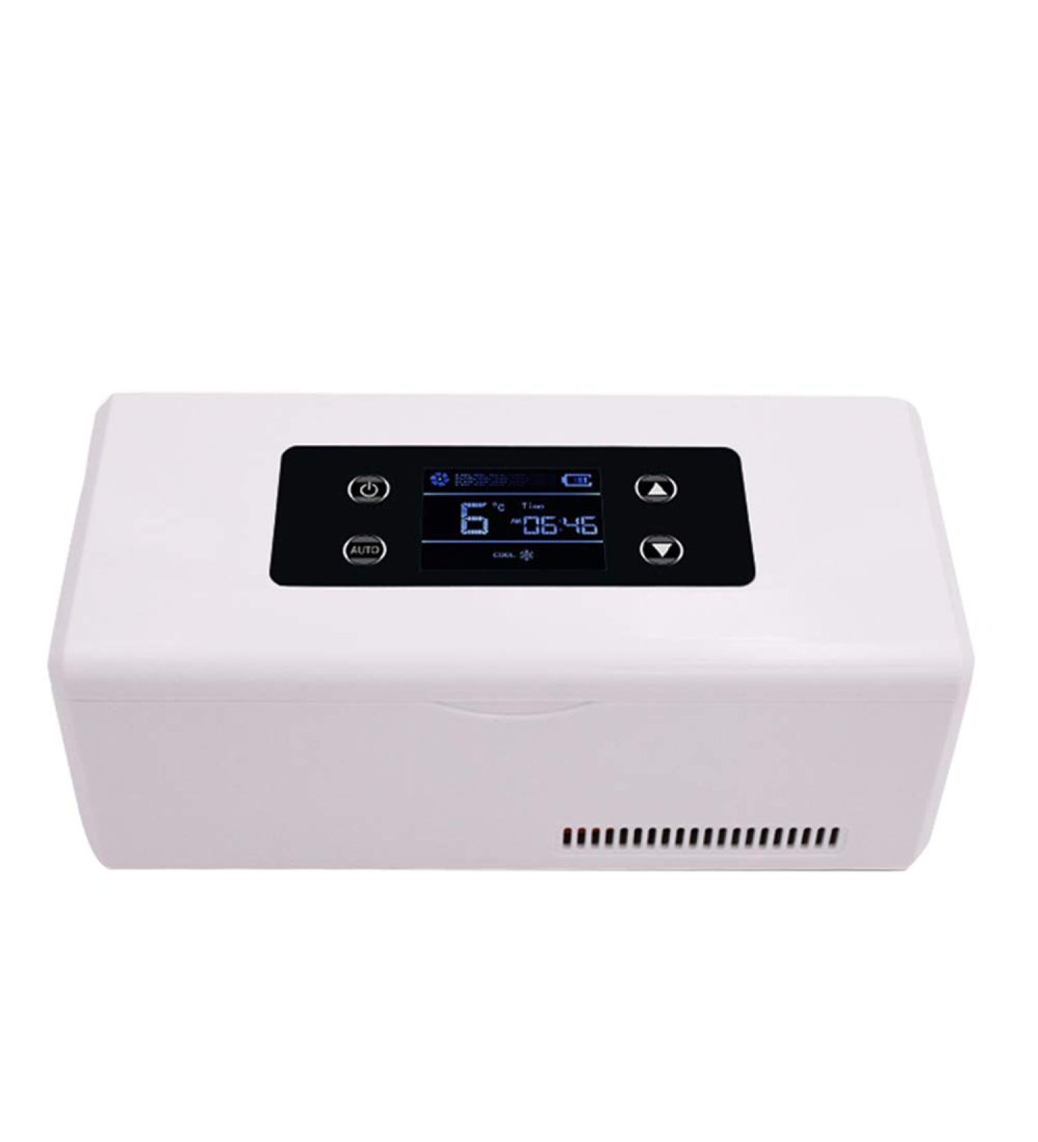 Portable Insulin Freezer - Smart Small Refrigerator for Interferon/Serum/Eye Drops - 2-8 C Drug Storage Box with Powerful Cooling - HD LED Display - Buy Online on GoSupps.com