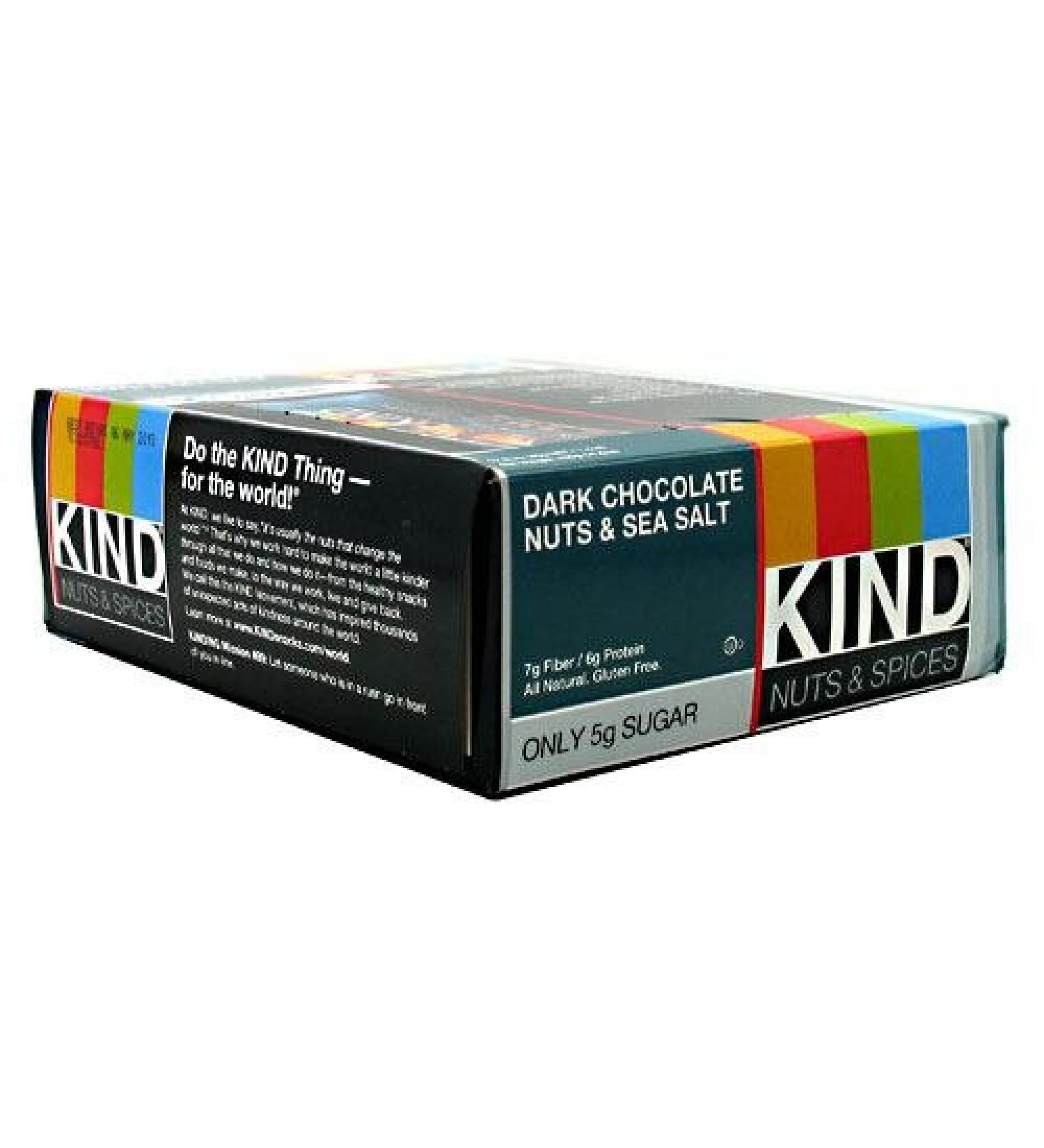 Kind Dark Chocolate Nuts & Sea Salt, 14Oz, (12 bars/box)