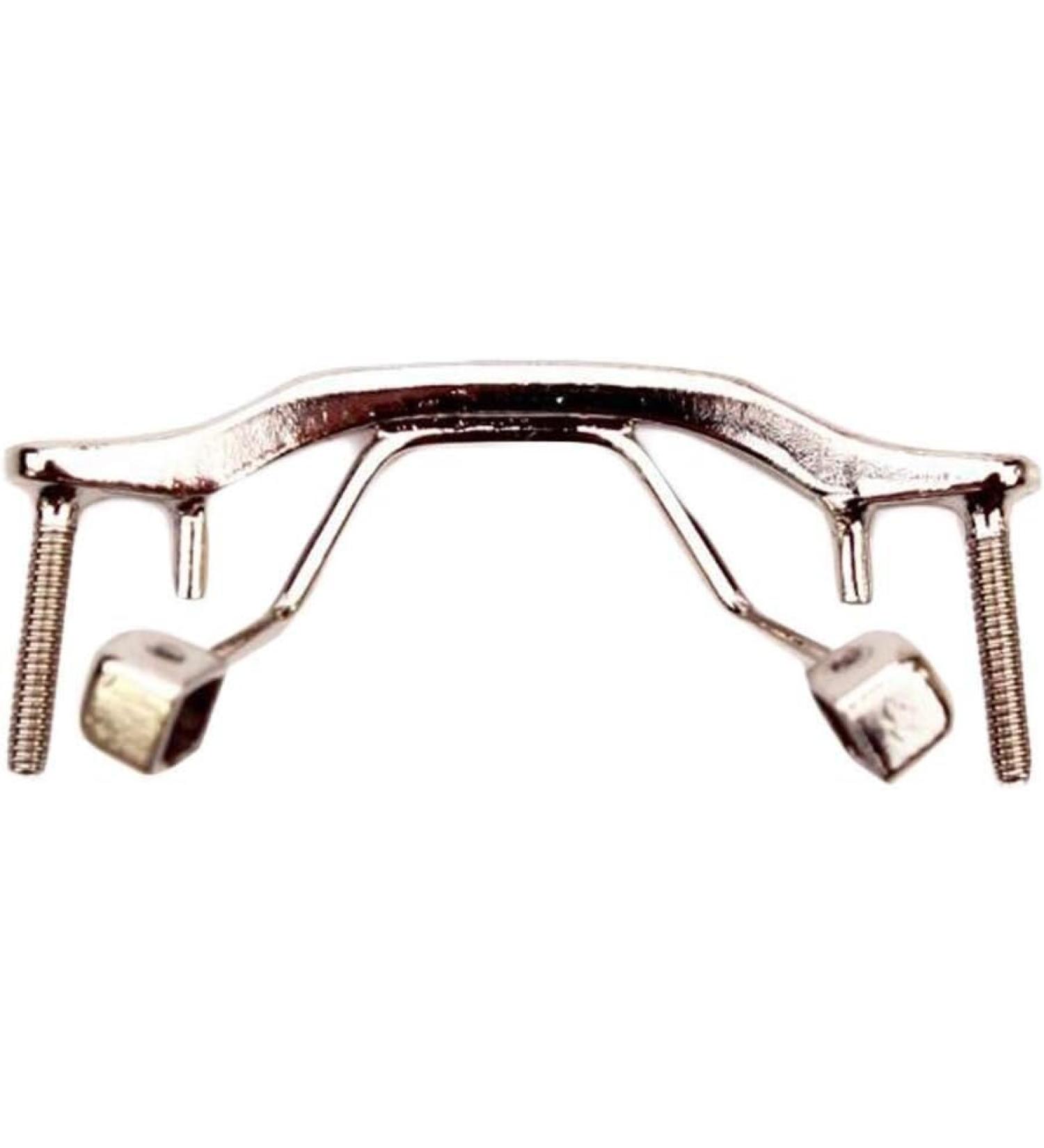 MAYABI Metal Replacement Nose Bridge - Silver Eyewear Accessory for Rimless Glasses | 1 Piece Ideal for Comfort & Fit - Buy Online on GoSupps.com