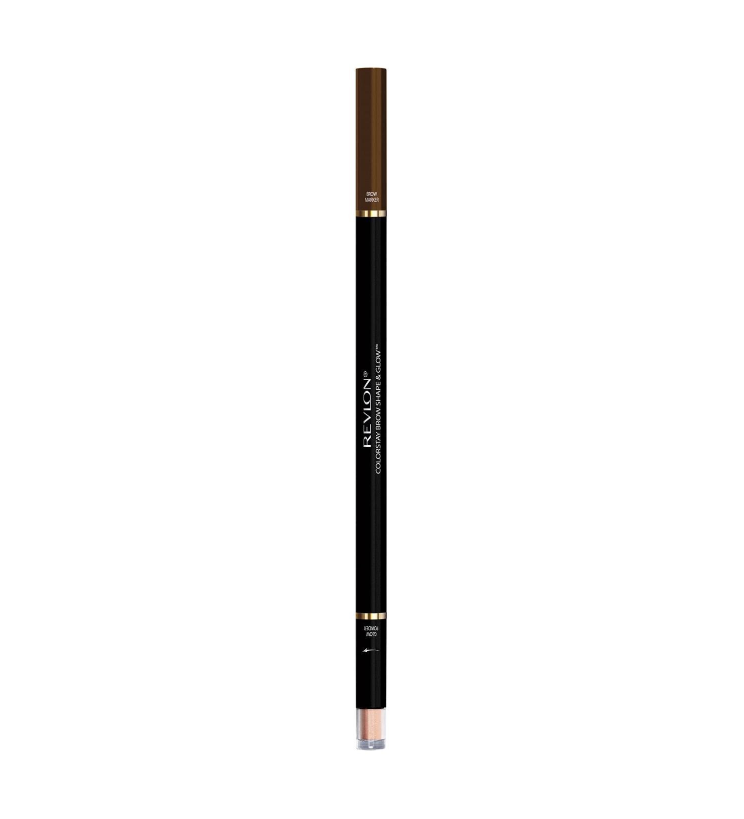 Revlon Colorstay Shape & Glow Eye Brow Marker and Highlighter - Medium Brown 0.02 Oz (Marker) 0.008 Oz (Highlighter) - Buy Online on GoSupps.com