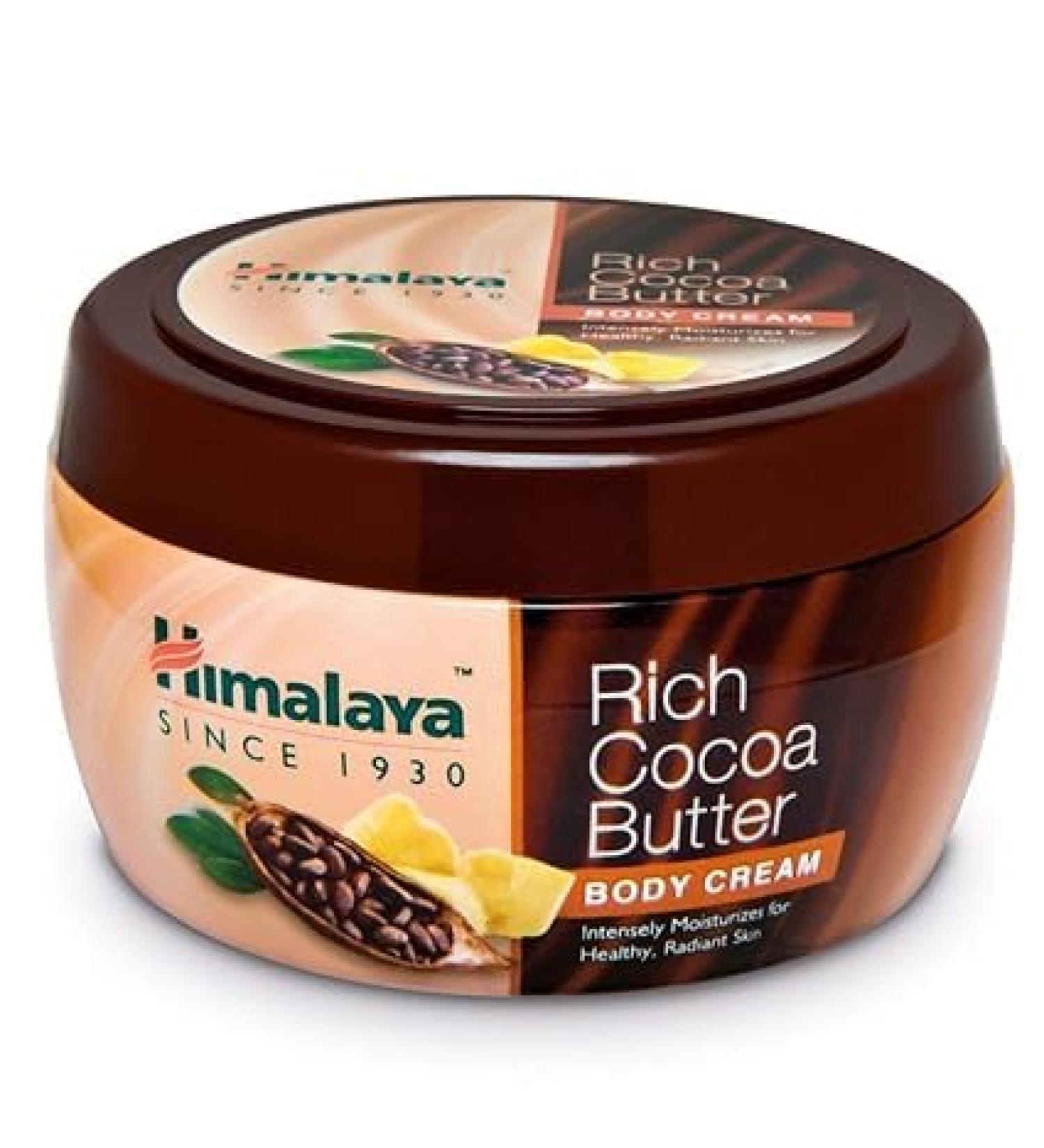 Himalaya Rich Cocoa Butter Body Cream - 200ml | Nourishing Hydration for All Skin Types - International Shipping Available - Buy Online on GoSupps.com