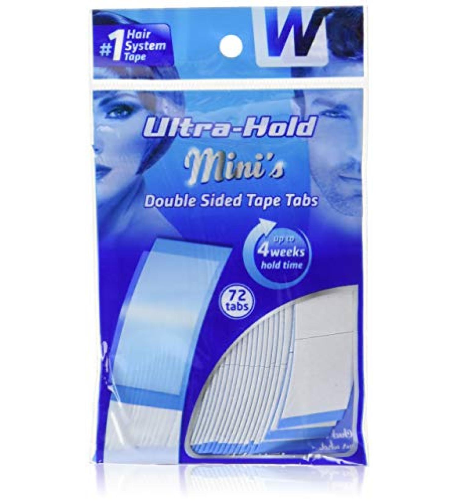 Ultra Hold Mini Tabs - 72 Durable Double Sided Hair Wig Tape for Long Lasting Water & Heat Resistance - Buy Online on GoSupps.com