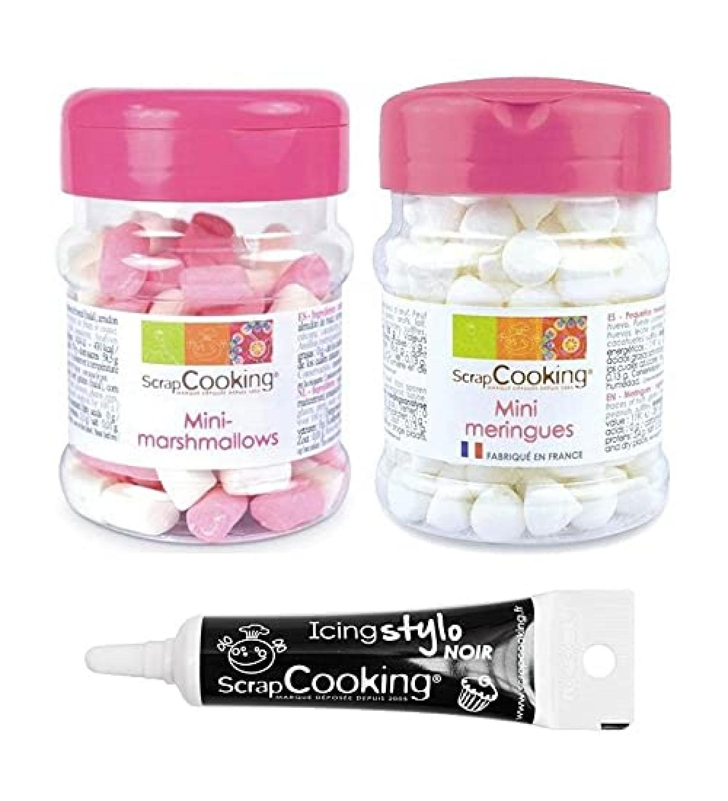 Mini meringues & marshmallows + Stylo gla age noir