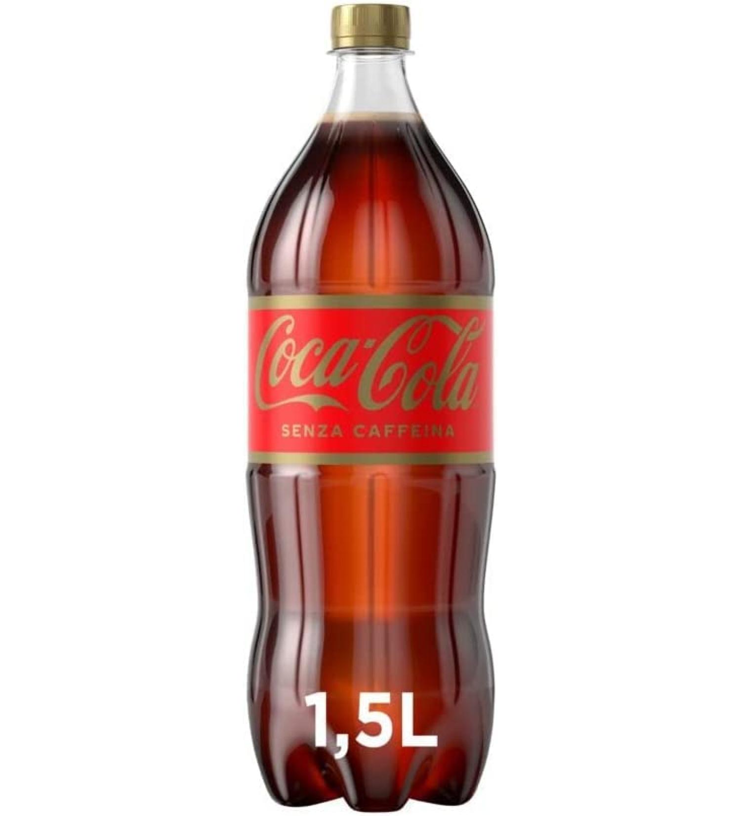 Cola-Cola Senza Caffeina PET Soft Drinks 1.5L Coke Free Caffeina (Pack of 6) - Buy Online on GoSupps.com