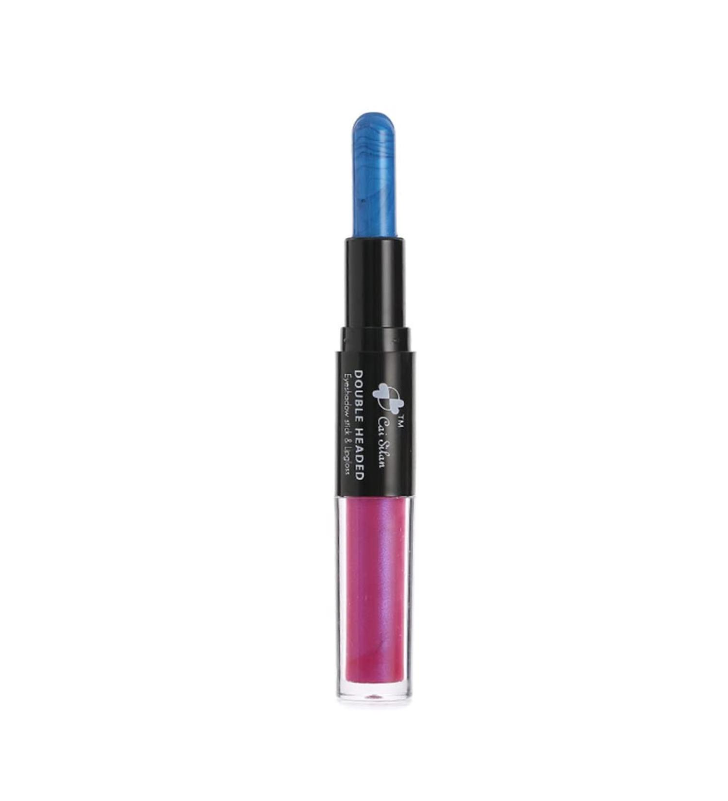 Verdant Touch Eyeshadow Stick 2 in 1 Dual-ended Eyeshadow and Lipstick Waterproof Makeup Cosmetic Tool 7#