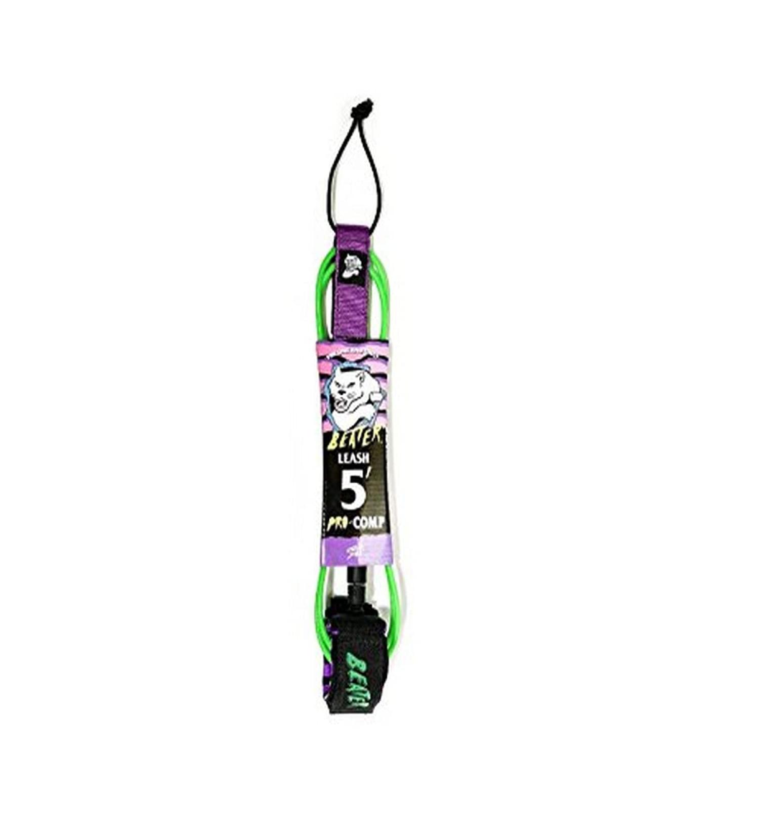 Catch Surf Beater 5' Leash 5' Leash Green/Purple