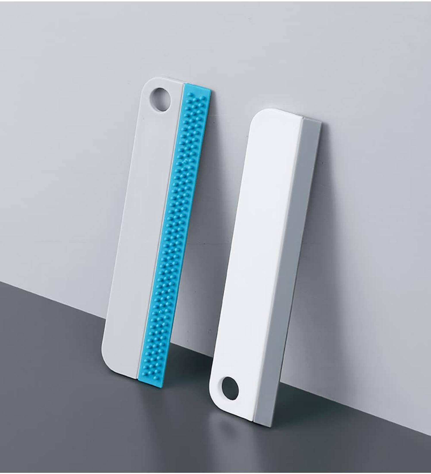 AMZQ 2 Pack Small Squeegee Mini Silicone Squeegee for Windows Mirrors Bathroom Glass Shower Mirrors Kitchen Countertops and Sink Oil Plate - Buy Online on GoSupps.com