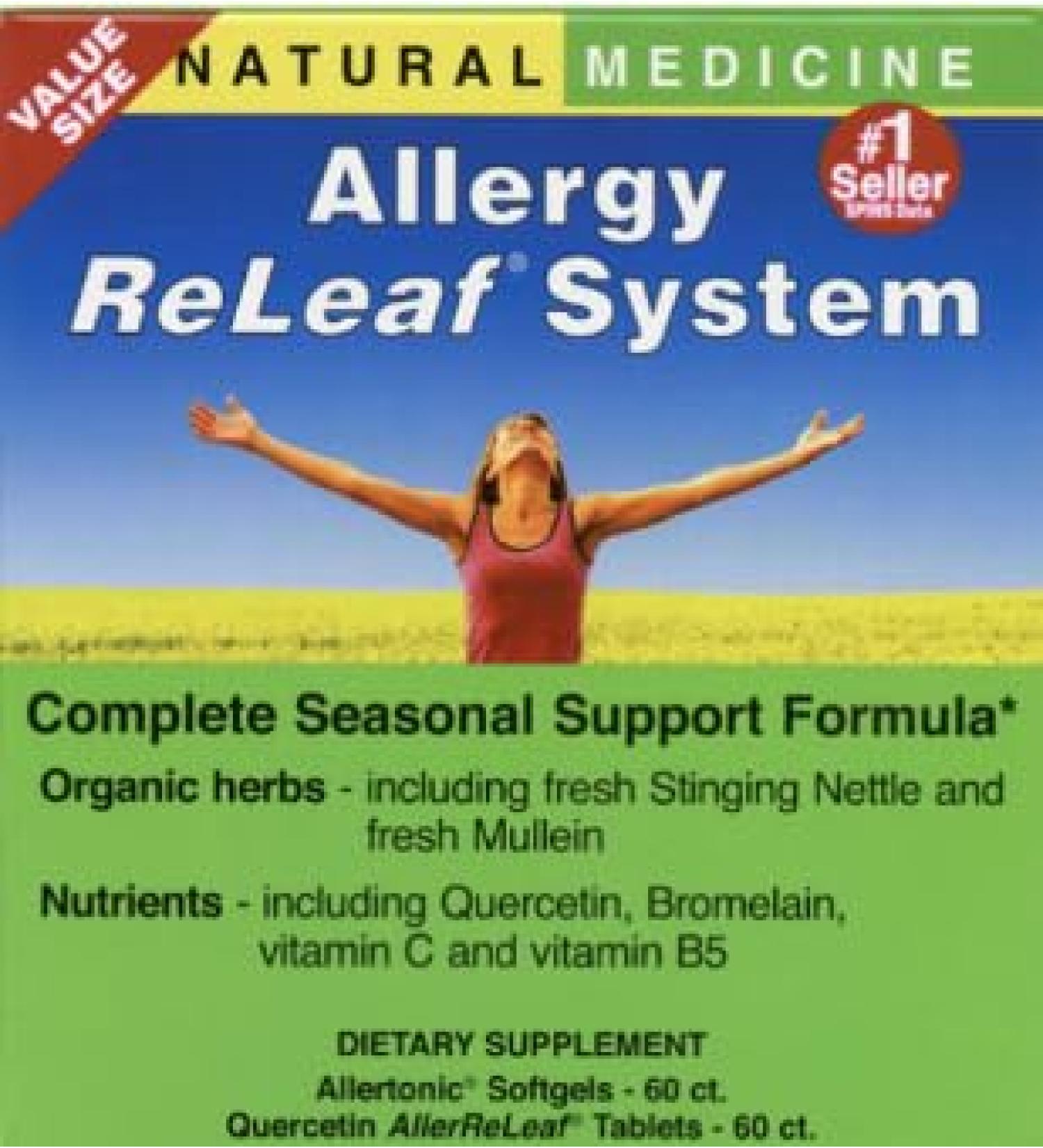 Herbs Etc. Allergy ReLeaf System - Seasonal Discomfort Supplement - Seasonal Support for Sneezing & Itchy Eyes - Supports Sinus Function - 60 Softgels (60 Servings) 60 Tablets (60 Servings) - 2 Pack 60 Count (Pack of 2) - Buy Online on GoSupps.com