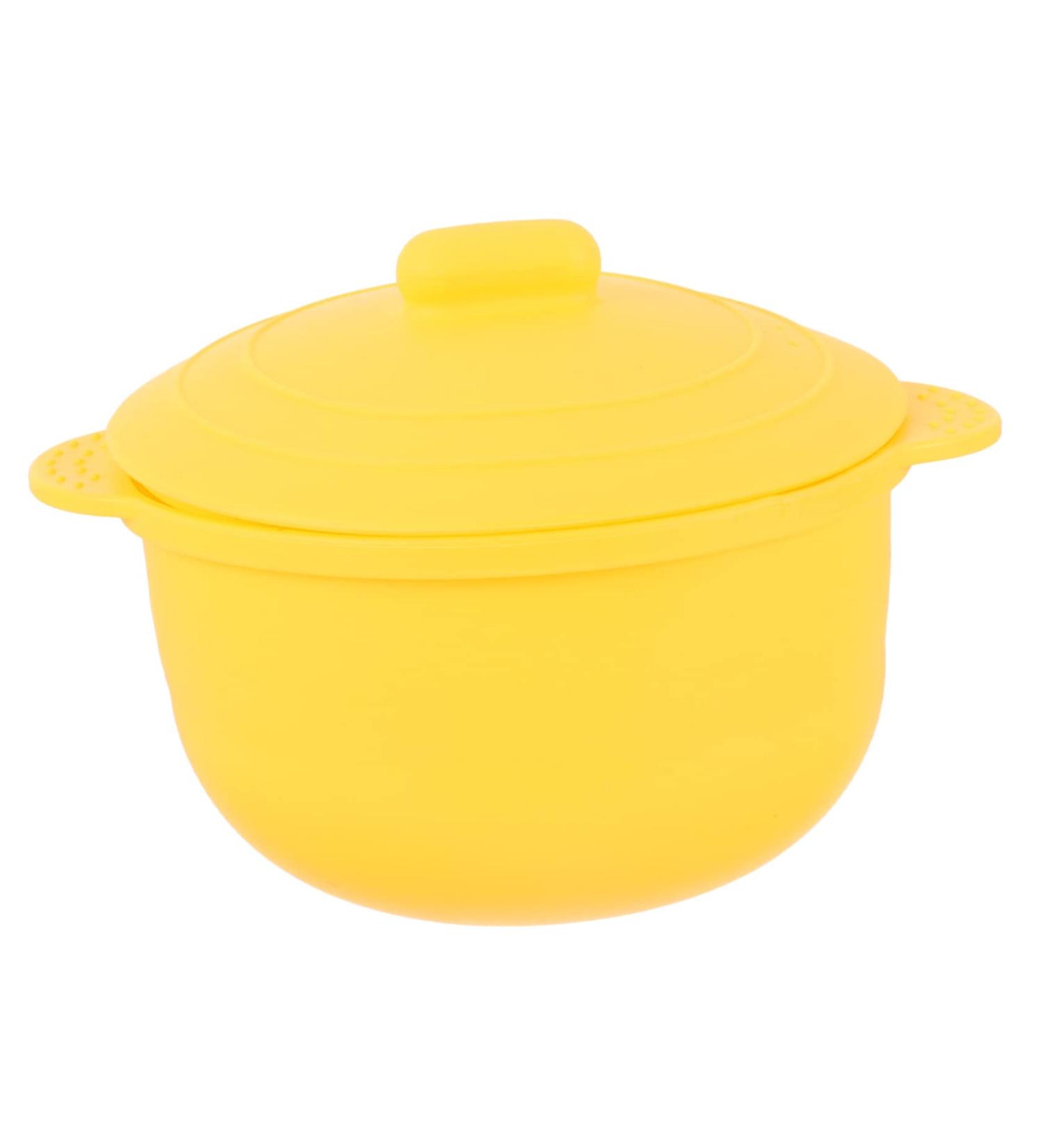 Portable Mini Wax Melting Device - Silicone Wax Warmer Replacement Pot - Yellow Silicone Wax Bowl for Easy Heating - Buy Online on GoSupps.com