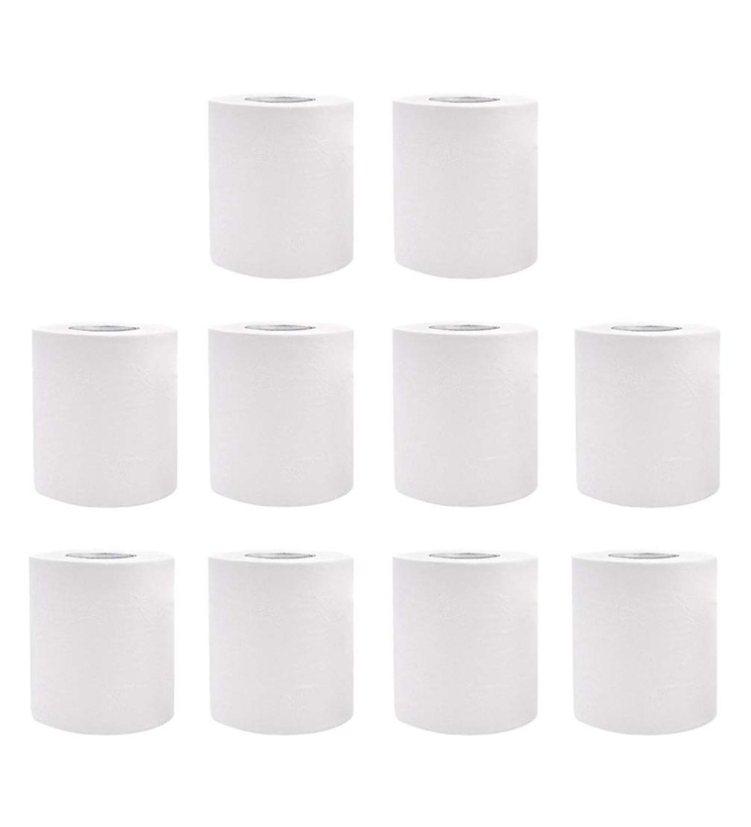 MILISTEN Toilet Paper Wooden Pulp Soft Toilet Tissue Paper Rolls Napkin Hand Towels for Home Bathroom Kitchen 10 Rolls 100g - Buy Online on GoSupps.com