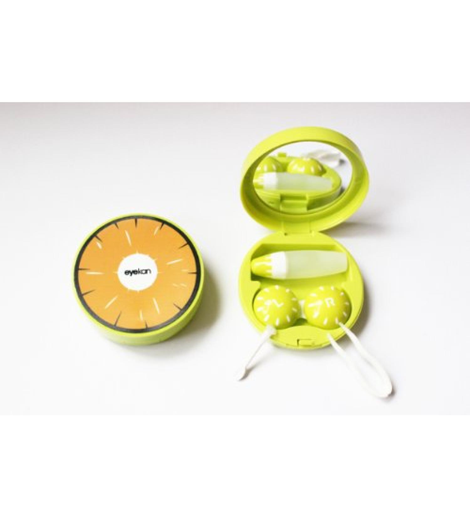 Contact lens case storage container case set mirror fruits NEW (orange)