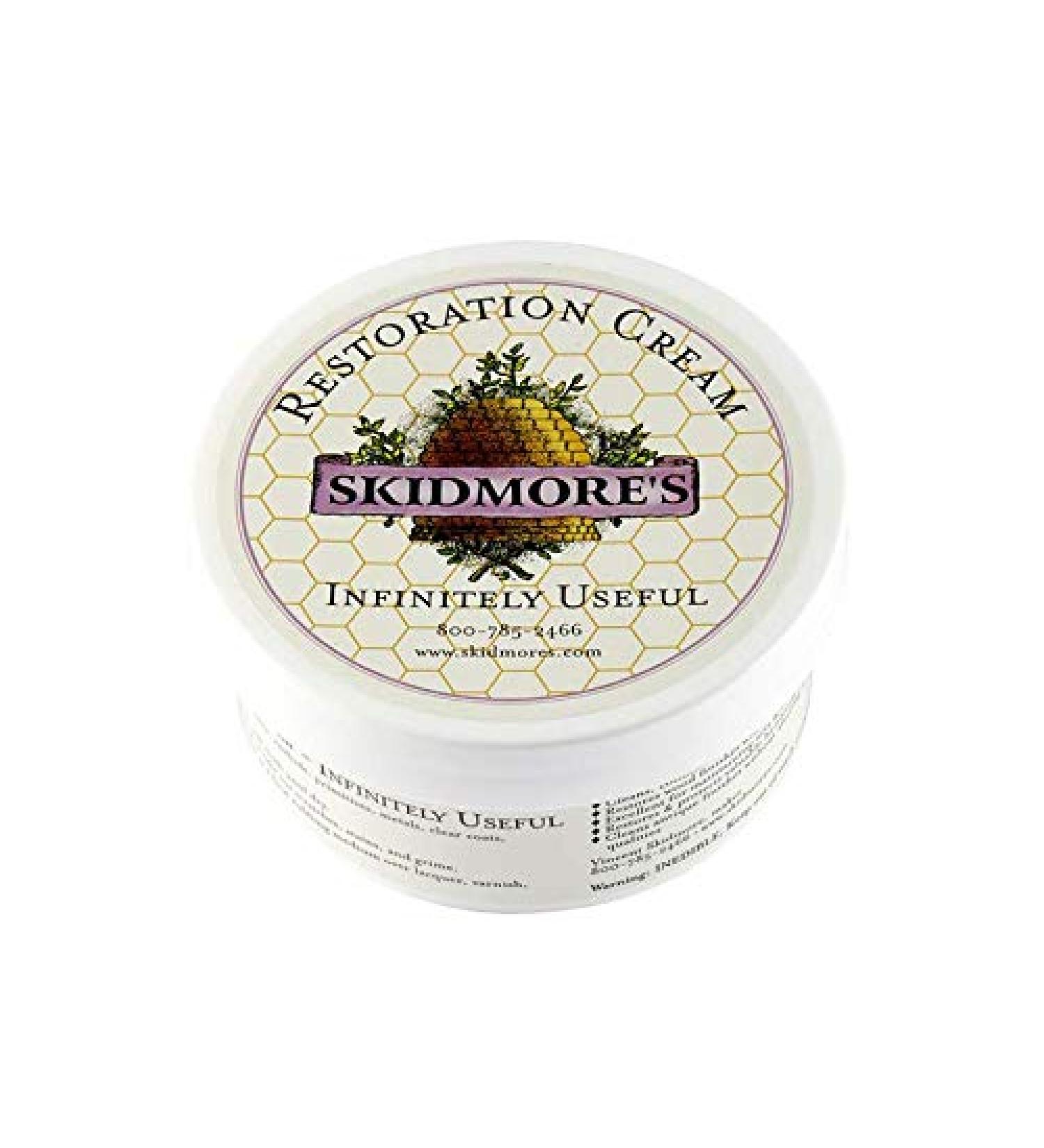 Skidmore's Restoration Cream | Leather Repair & Conditioning | Antique Wood Restorer | Non-Toxic | USA Made | 6 oz - Buy Online on GoSupps.com