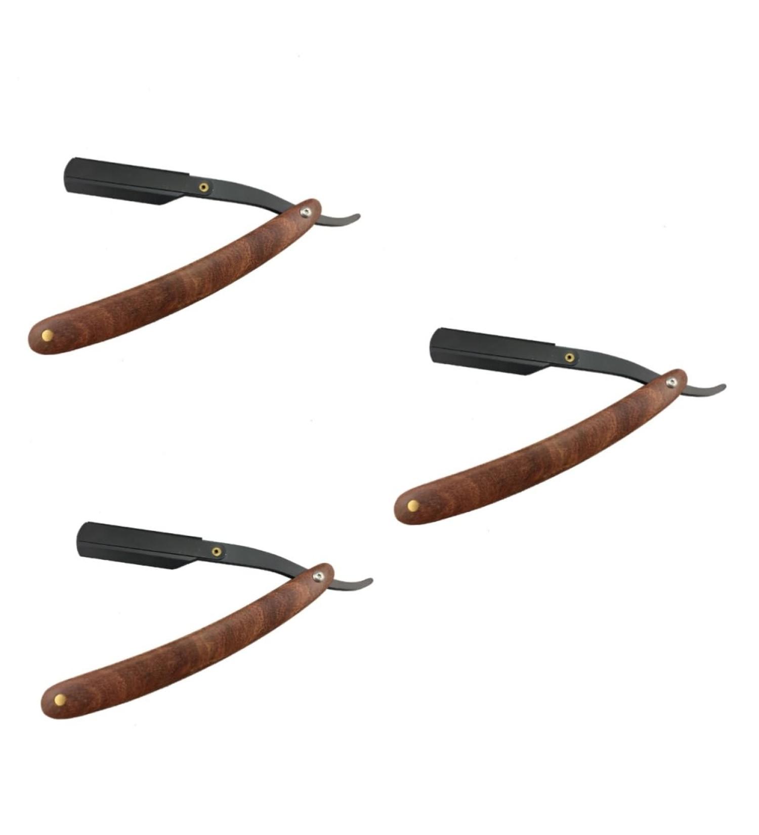 Beaupretty 3pcs Men's Manual Shaver Set - Safe Metal Wooden Razors for Smooth Shaving - Buy Online on GoSupps.com