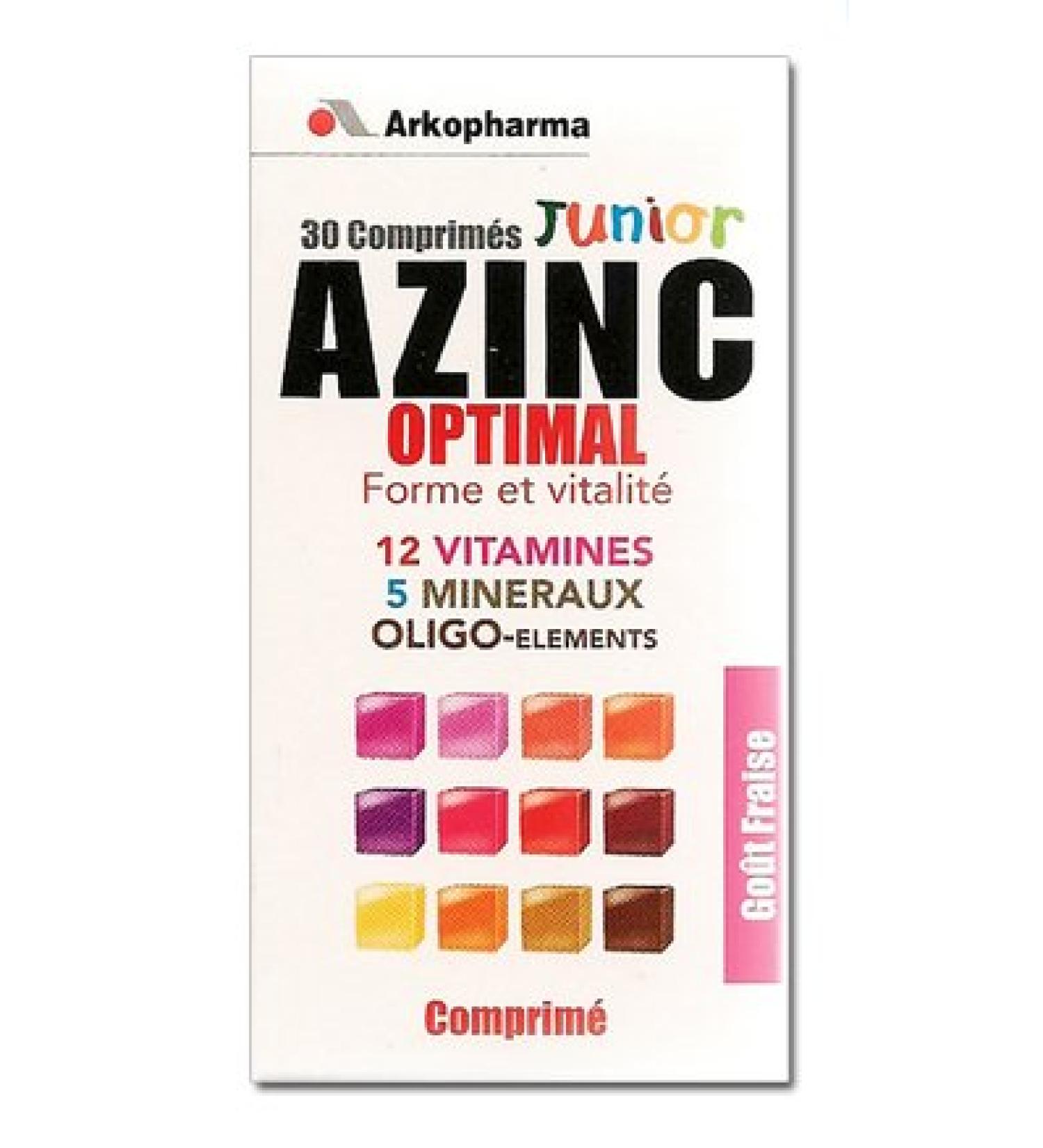 Azinc Optimal Junior 30 Chewable Tablets Strawberry