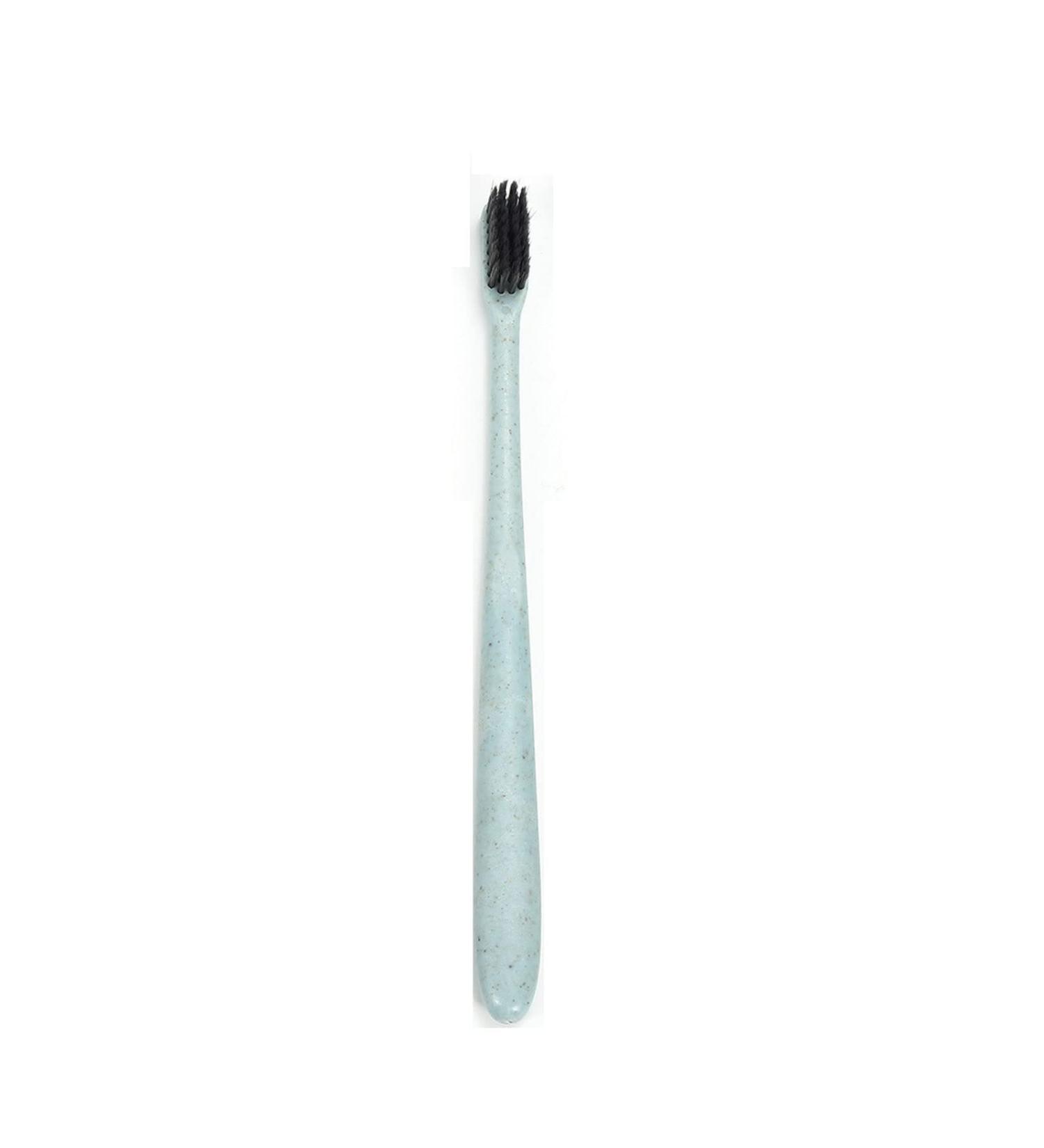 Suicra Portable Trip Handle Toothbrush - Soft Charcoal Tongue Cleaner for Adults | Blue - International Shipping Available - Buy Online on GoSupps.com