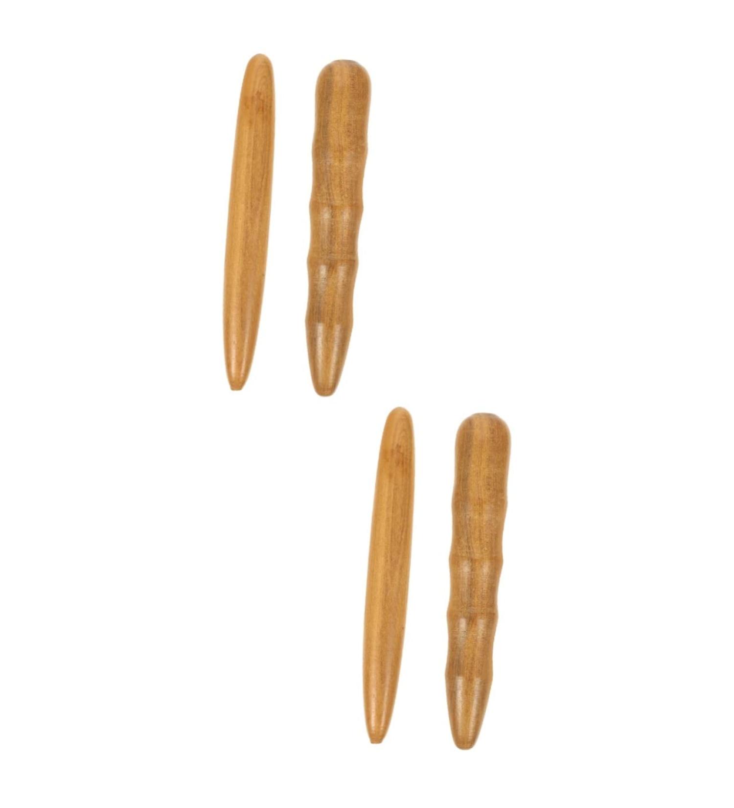 Minkissy Acupressure Staff & Hand Massager | 4-Piece Muscle Hook Tool Set for Whole Body Relief | Footmuff & Organizer | Wooden Acupuncture Pen - Buy Online on GoSupps.com