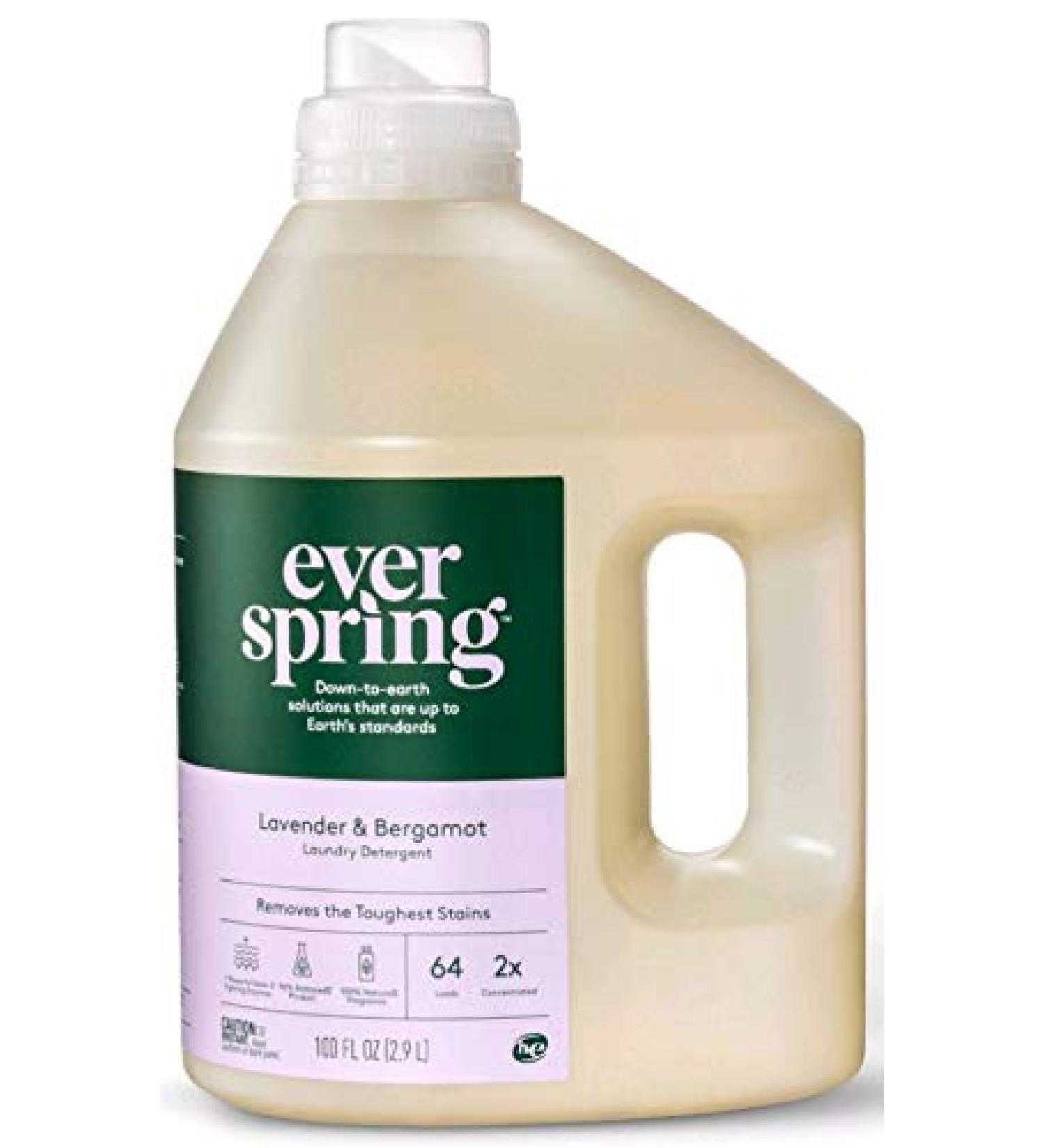 Everspring HE Laundry Detergent 100 FL OZ | Lavender & Bergamot | Eco-Friendly International Shipping - Buy Online on GoSupps.com