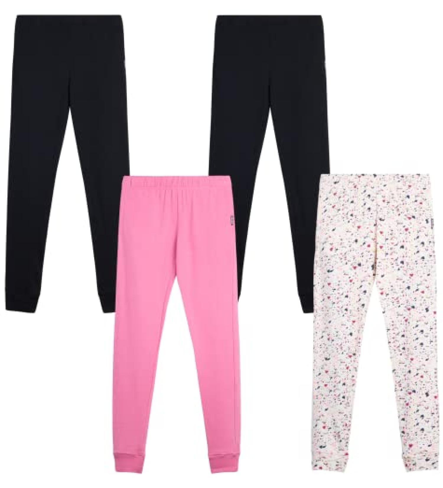 RBX Girls' Sweatpants 4-Pack Active Fleece Jogger Pants (Sizes 4-16) White/Mint Black/Rose Black 10-12 - Buy Online on GoSupps.com