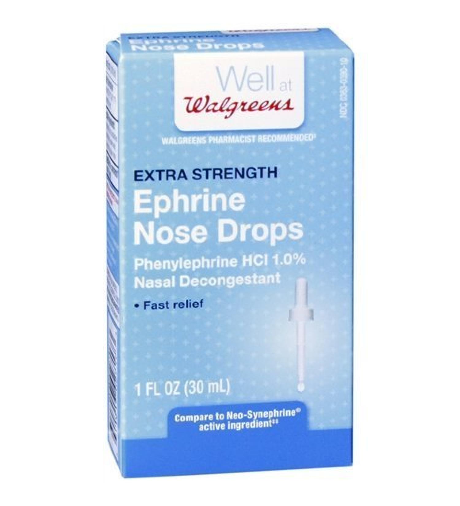 Walgreens Ephrine Nose Drops 1 fl oz (pack of 2) by Walgreens