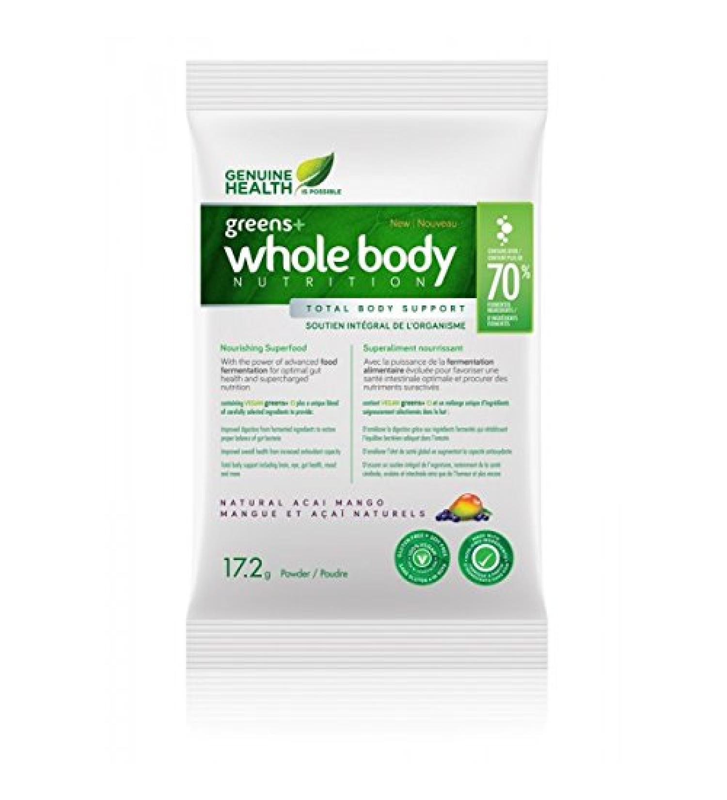 Genuine Health Greens+ Whole Body Acai Mango 17.2g