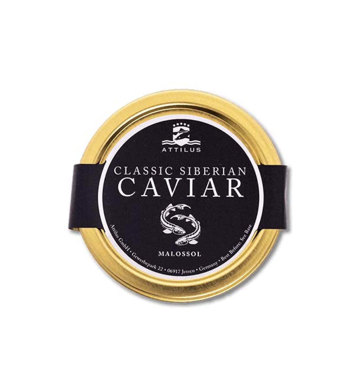 Attilus Caviar Classic Siberian Caviar 50g - Premium Gourmet Import Fast International Shipping - Buy Online on GoSupps.com