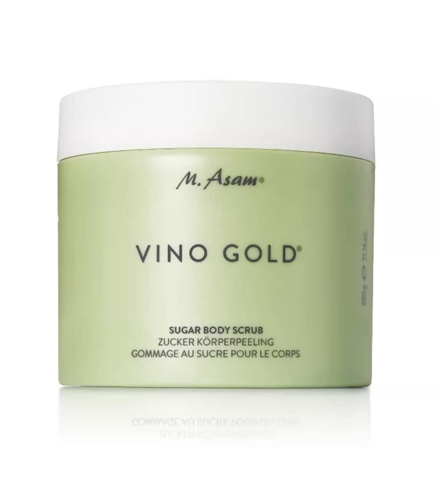 M. Asam Vino Gold Sugar Body Peeling 600g Exfoliate Dead Skin Smoother Skin Vegan Body Care Natural Sugar & Vitamin E - Buy Online on GoSupps.com
