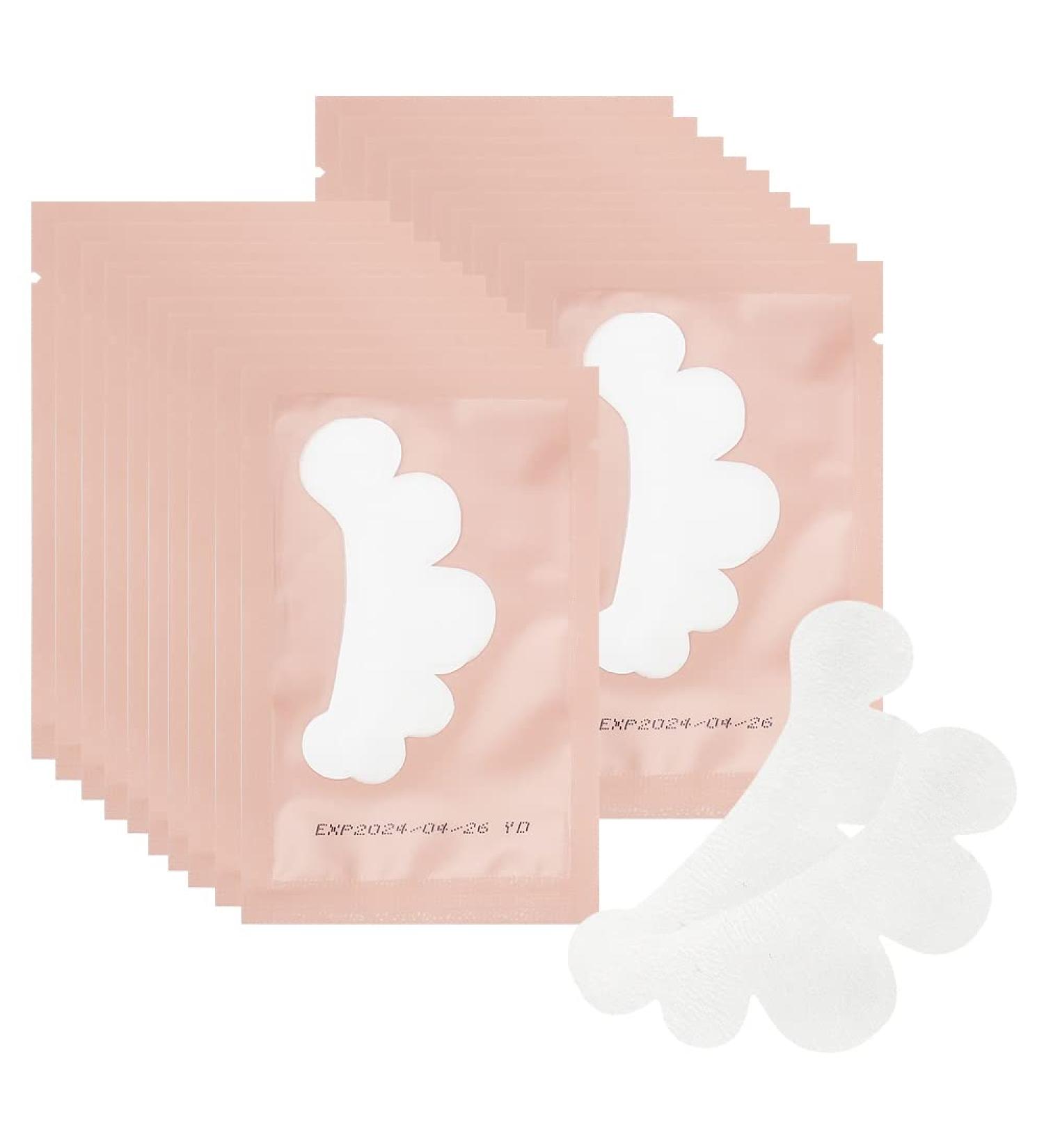Mekupeu 100 Pair Cloud Shape Eye Gel Pads for Eyelash Extensions - Pink | Lint-Free Hydrogel Under Eye Masks for Beauty Professionals - Buy Online on GoSupps.com