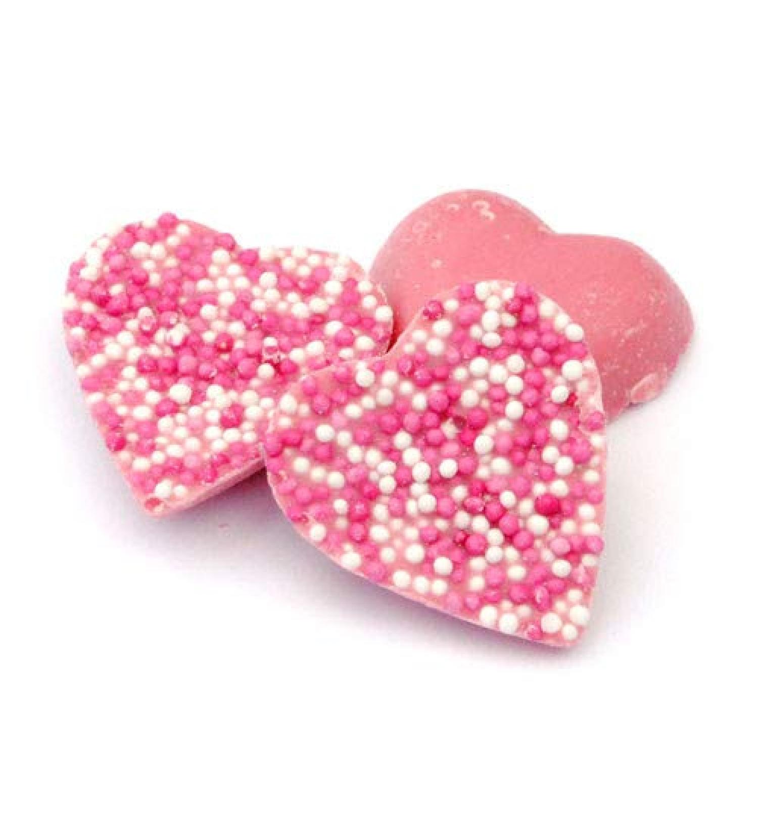 Pink Hearts - 200g Chocolate Sweets