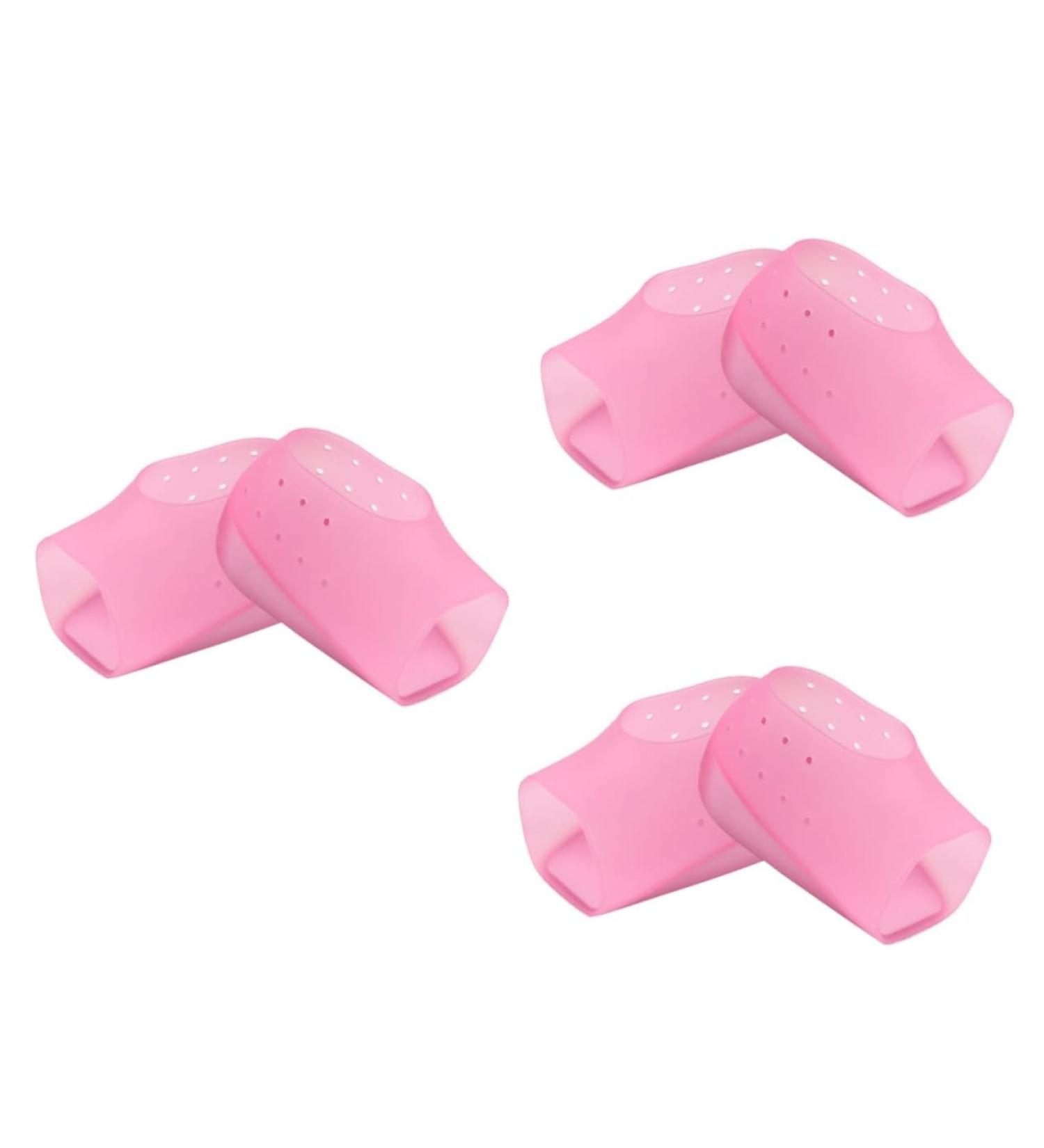 NOLITOY Heel Pads - 3 Pairs Silicone Cushion Insoles for Height Increase & Comfort - Invisible Pink Heel Protectors - Buy Online on GoSupps.com