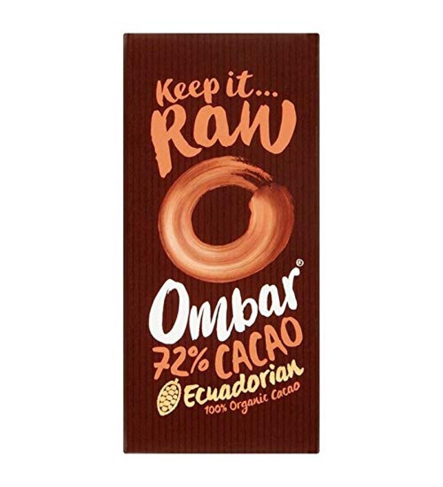 OMBAR Ombar Dark 72% Raw Chocolate 70g