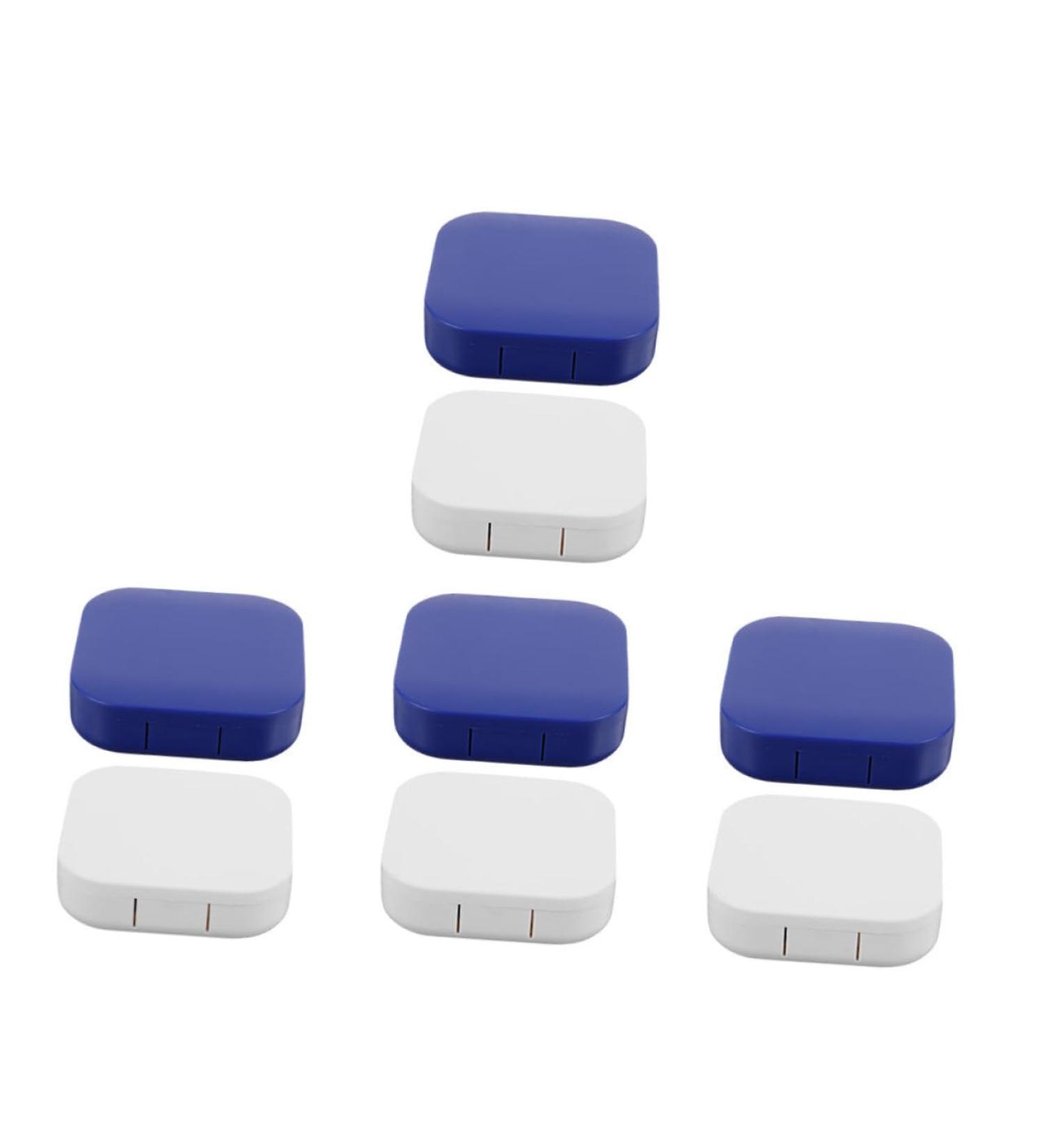 Partykindom Colored Contact Lenses Case with Mirror - 8-Sentence Contact Lens Holder | Sensitive Container & Stylish Design for Safe Storage - Buy Online on GoSupps.com