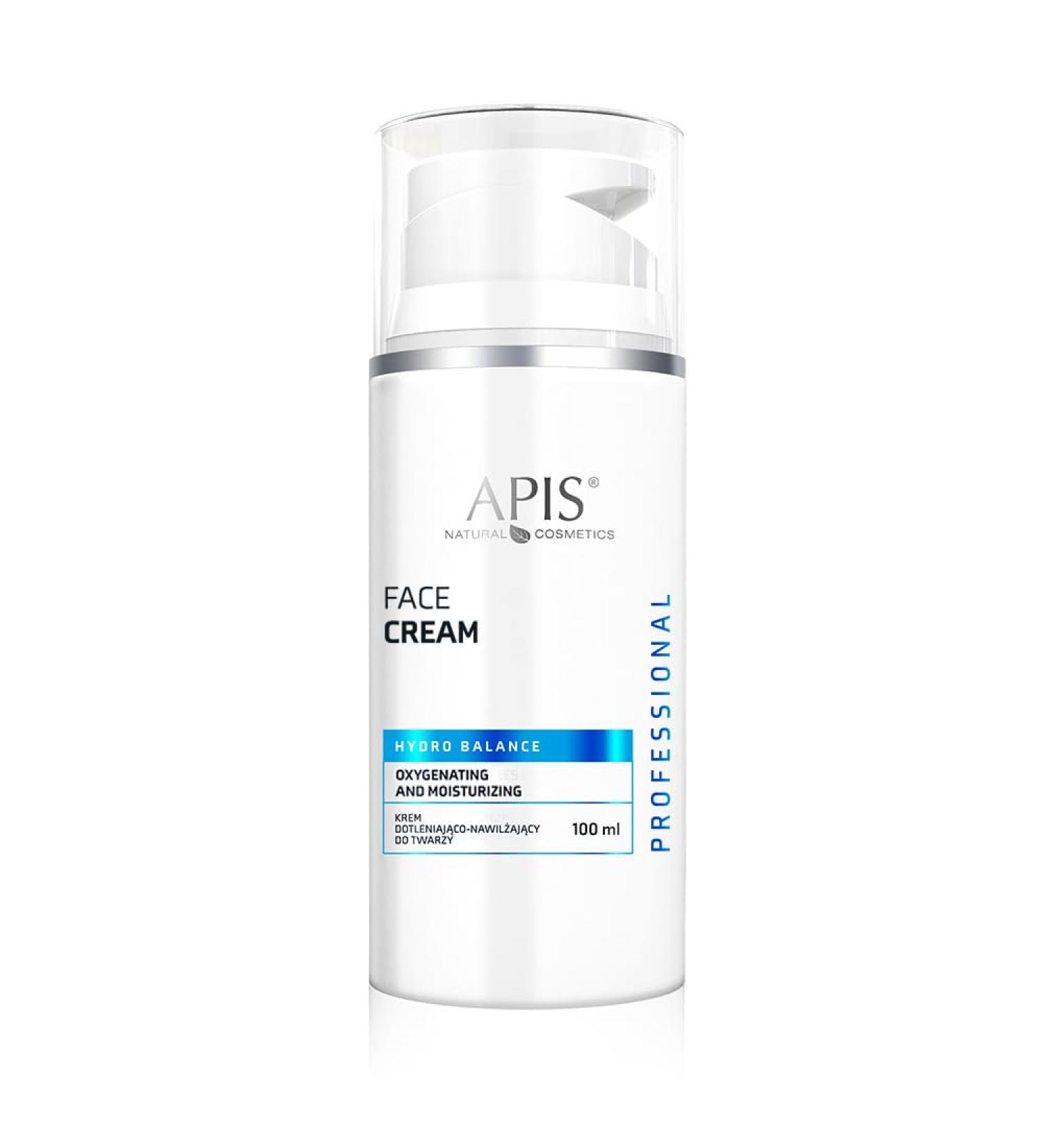 APIS Hydro Balance Hydrating Oxygen Cream for Face with Dead Sea Minerals Hyaluronic Acid Collagen Elastin Silk Proteins | Intense and Lasting Hydration | 100 ml - Buy Online on GoSupps.com