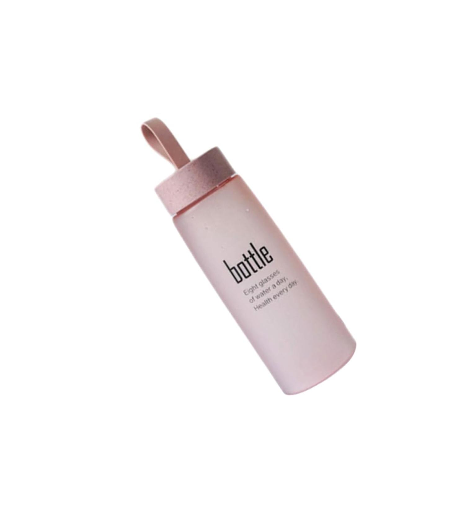 KOMBIUDA 520 Drinking Pink Portable Frosted Water Ml Creative Couples Bottle re-usable - Buy Online on GoSupps.com
