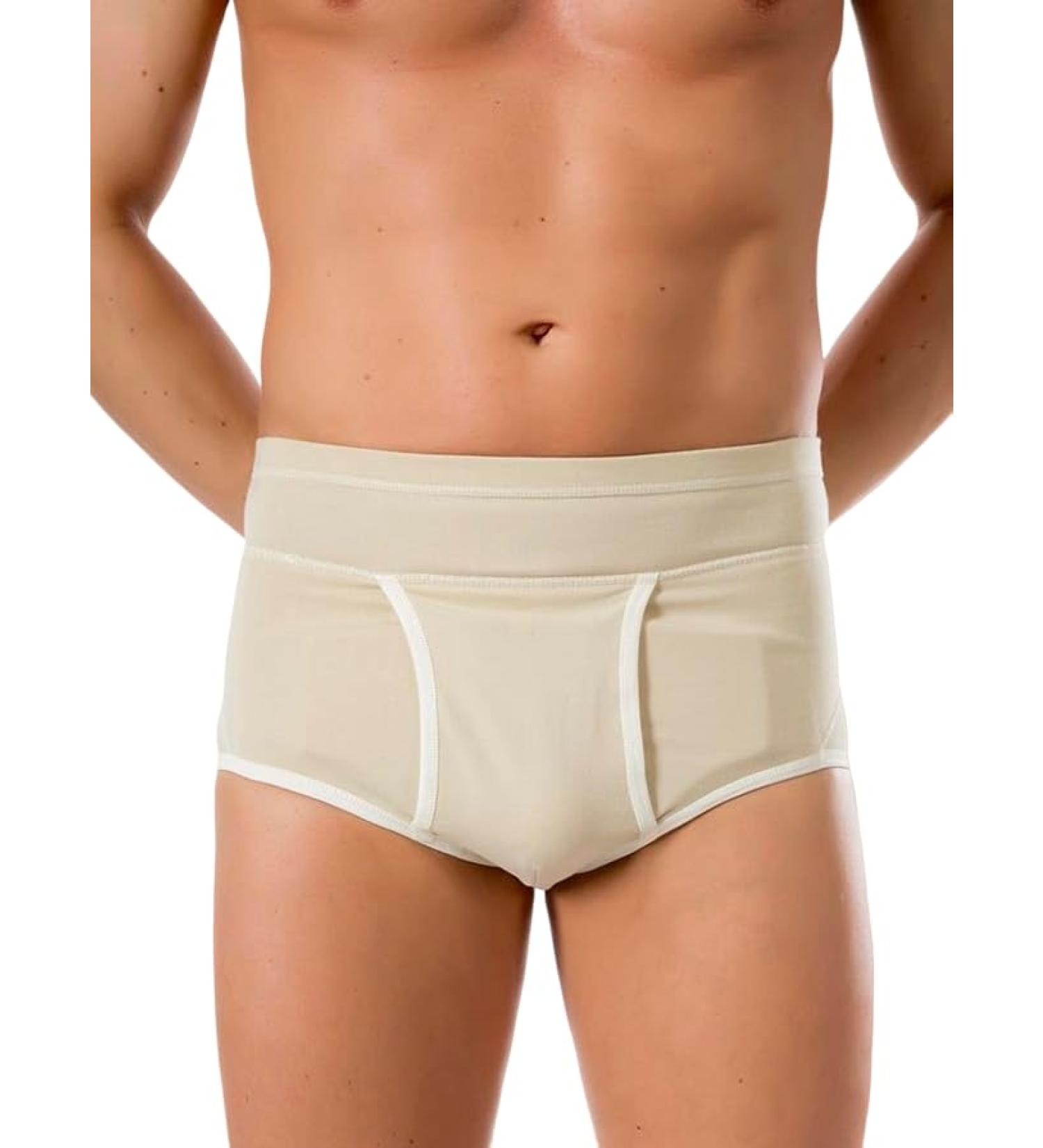 Pani Teresa Medica Bentbruch Slip for Men Inguinal Hernia Underpants & Boxers XS Beige Comfort & Support for Hernia Relief - Buy Online on GoSupps.com