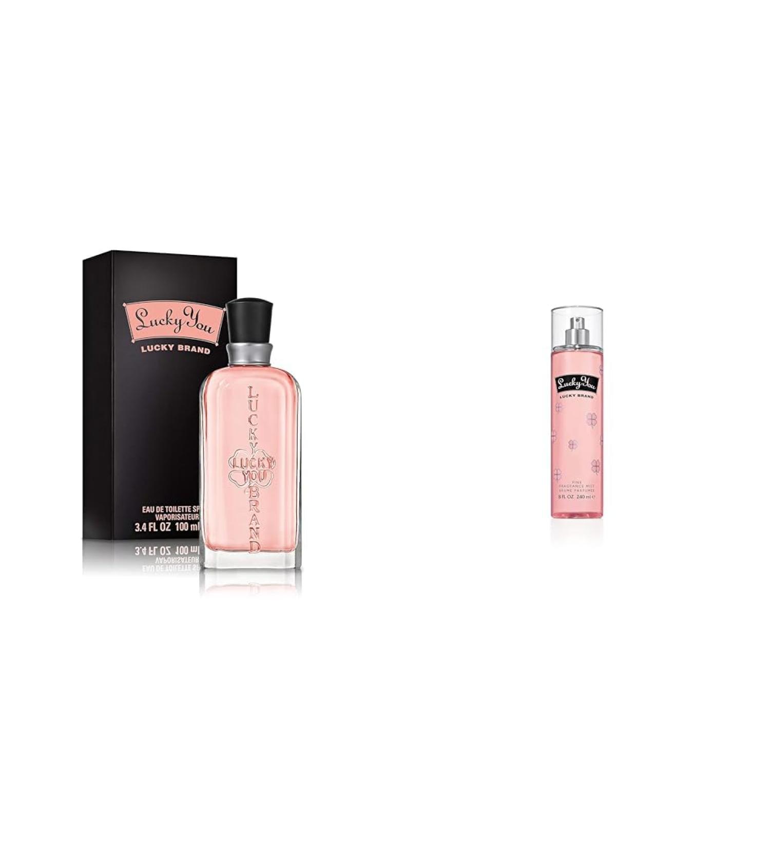 LUCKY You Perfume for Women Eau de Toilette Day or Night Spray with Fresh Flower Citrus Scent Brand You Women's Body Mist Eau de Toilette Spray Day or Night Fragrance - Buy Online on GoSupps.com