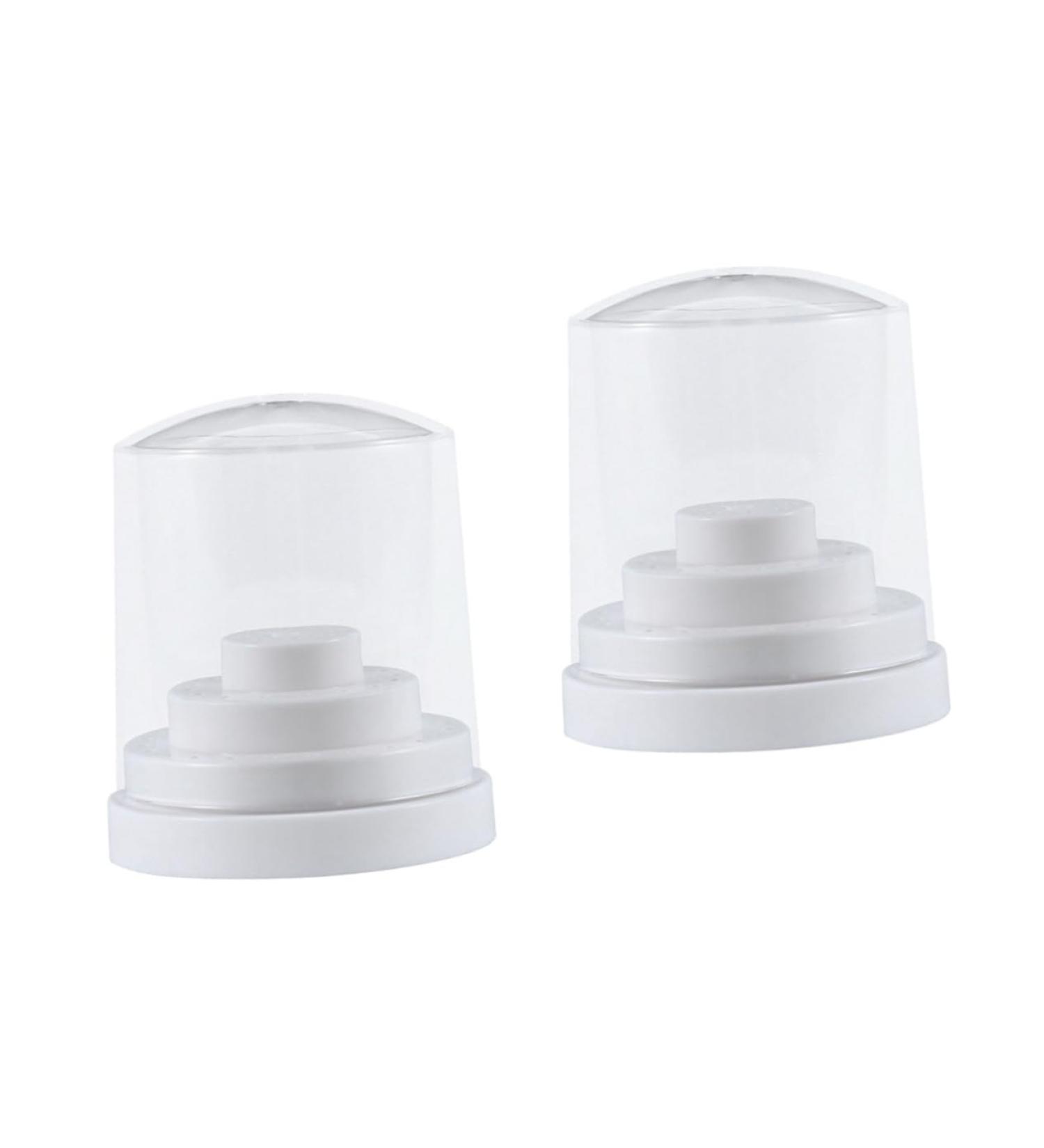 POPETPOP 2 Pcs 48 Nail Bit Holder Case Nail Drill Bits Holder Nails Drill Bits Nail Drill Bit Container Nail Bit Organizer Nail Drill Bits Stand White Multicolor Bracket Box Size 1x2pcs Whitex2pcs - Buy Online on GoSupps.com