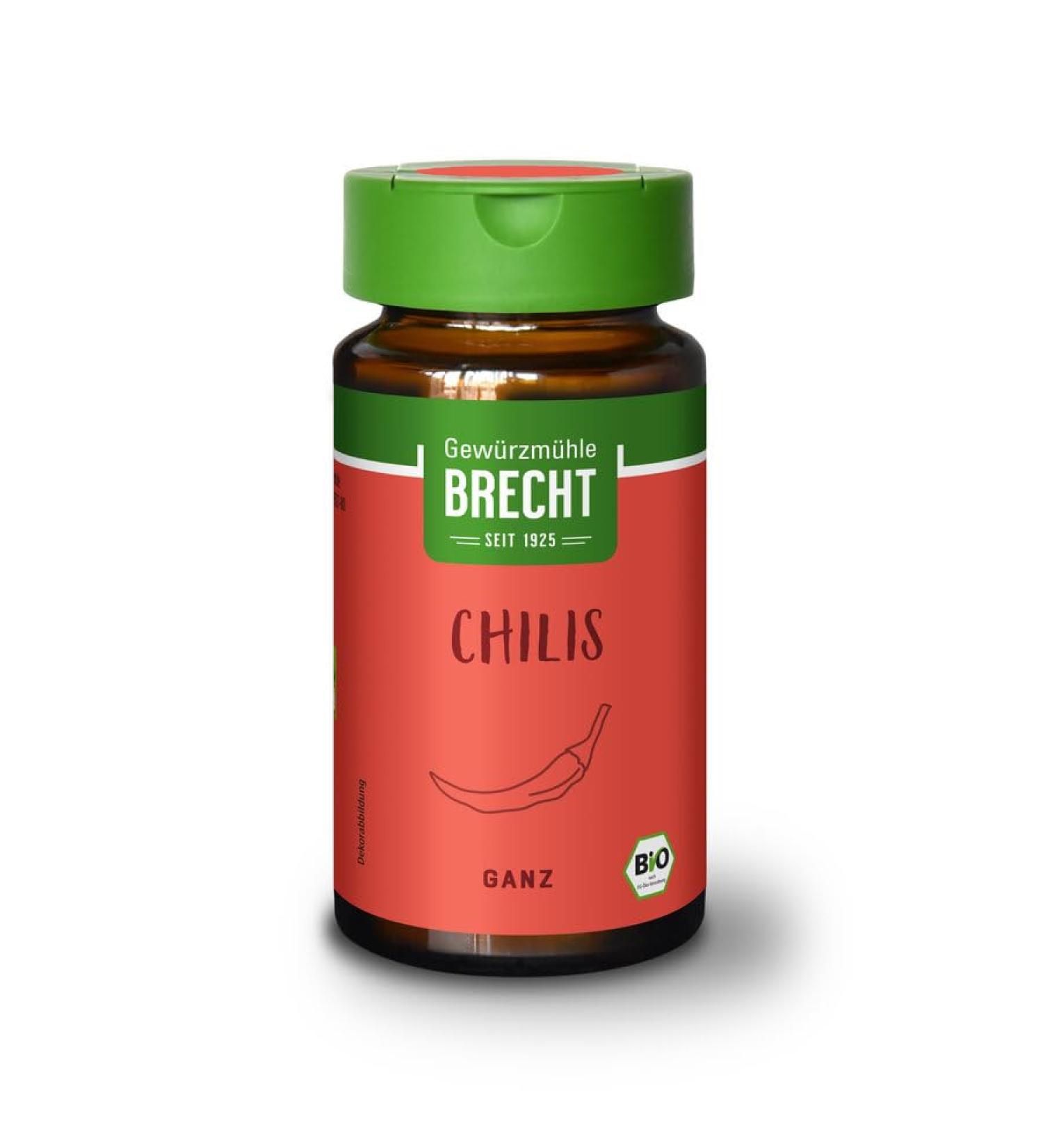 Gewürzmühle BRECHT: Chili peppers - Whole glass 15 g
