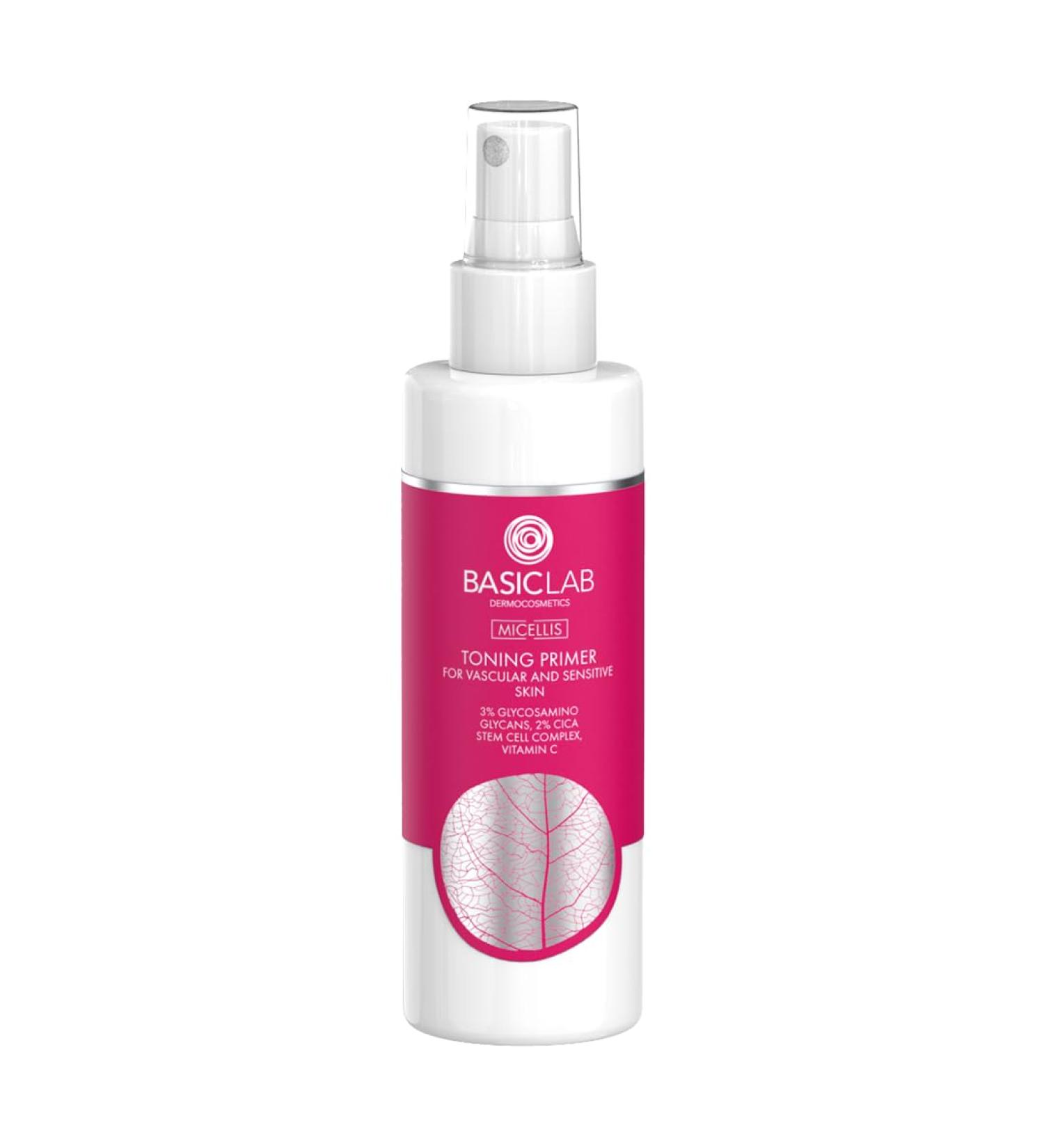 New Approach Sp z oo BasicLab Dermocosmetics Toning primer for couperose and sensitive skin 150 ml hydrates the skin smoothly and prepares it for the makeup cream - Buy Online on GoSupps.com