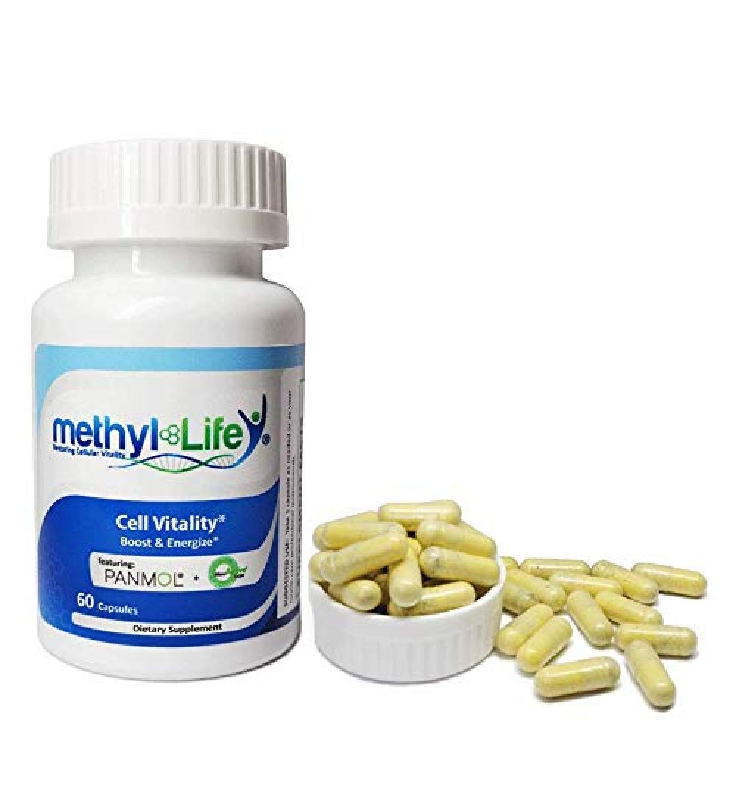 Methyl-Life Cell Vitality: NADH + CoQ10 Capsules for Cell Boost & Energy - 60 Count - Buy Online on GoSupps.com