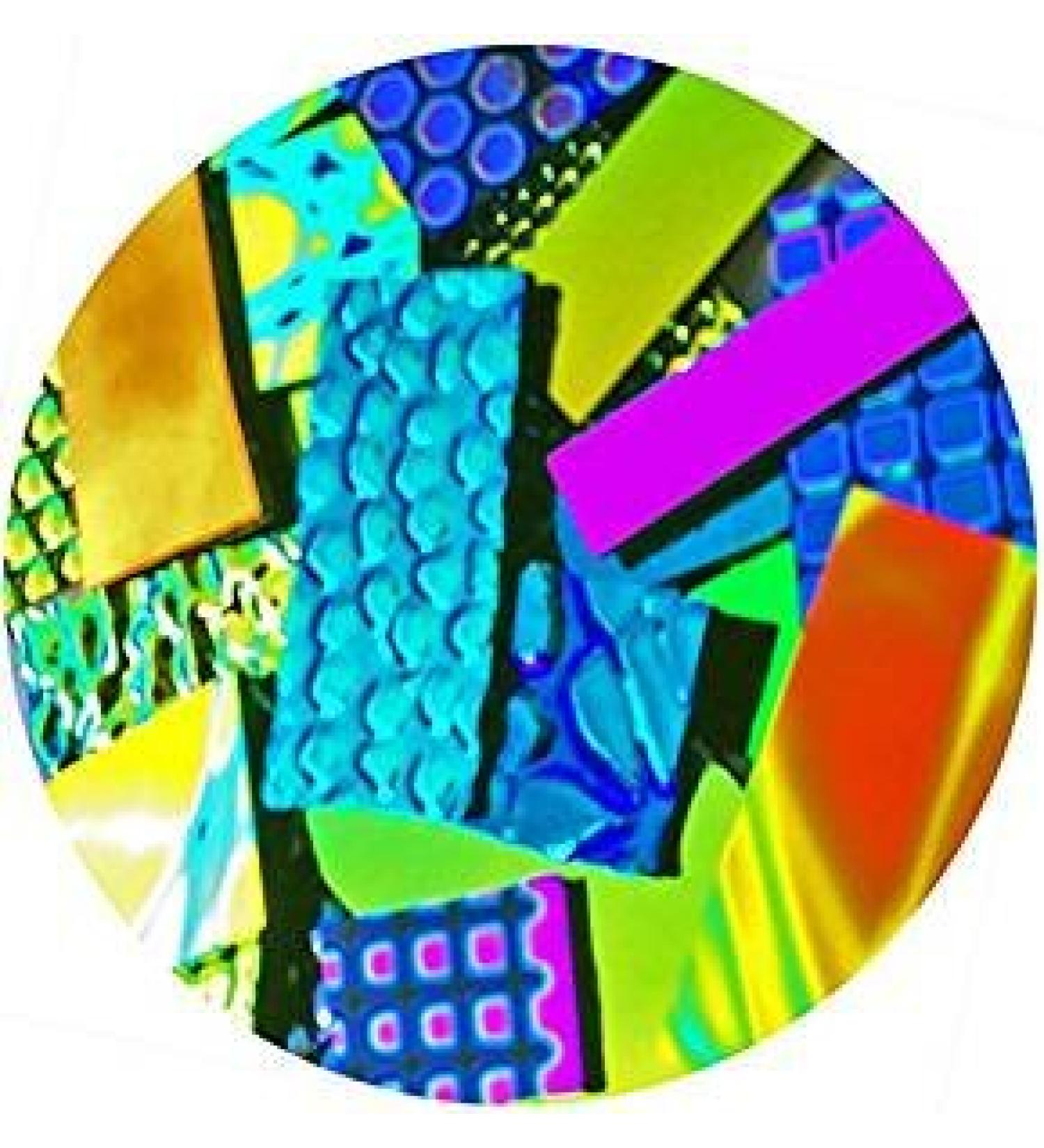 4 Ozs. Assorted Dichroic on Clear Fusible Glass 90COE