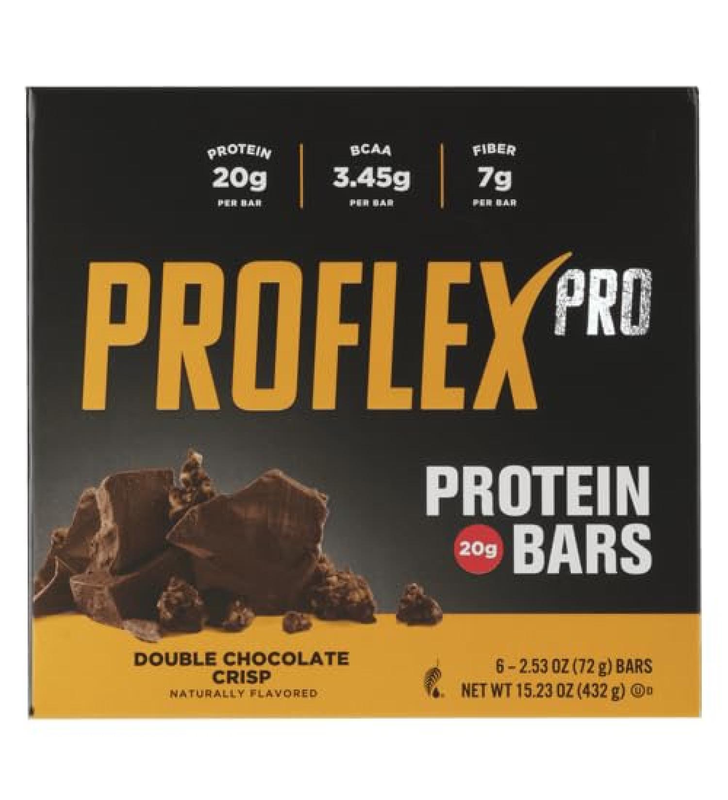 Buy Generic Proflex Pro Protein Bar - Double Chocolate Crisp | High Protein Low Sugar Delicious Taste - Free International Shipping - Buy Online on GoSupps.com