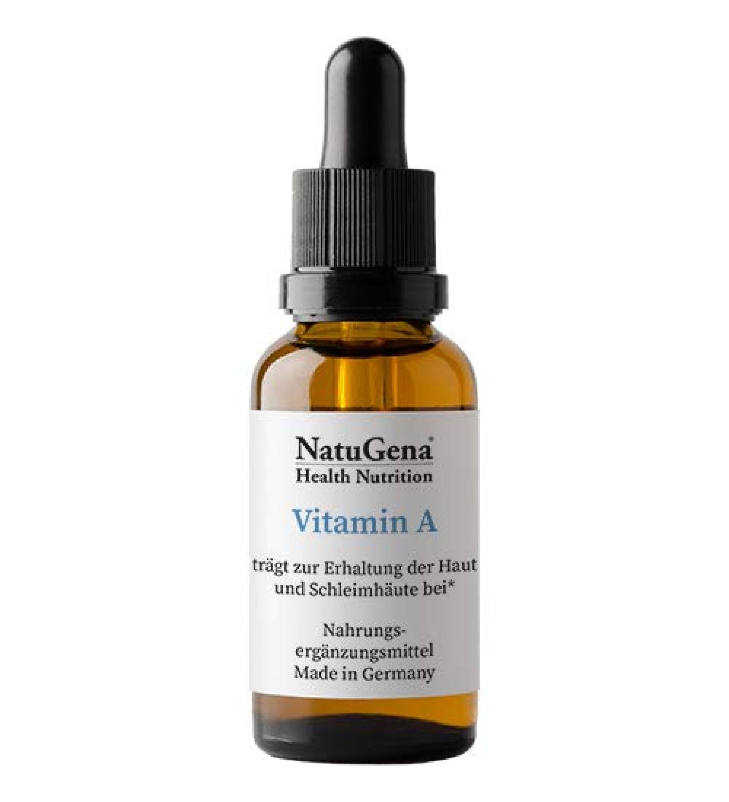 NatuGena Vitamin A - 450 Drops Eye Vitamin for Vision & Skin Health | 15ml 150 Days Supply - Boost Your Health! - Buy Online on GoSupps.com