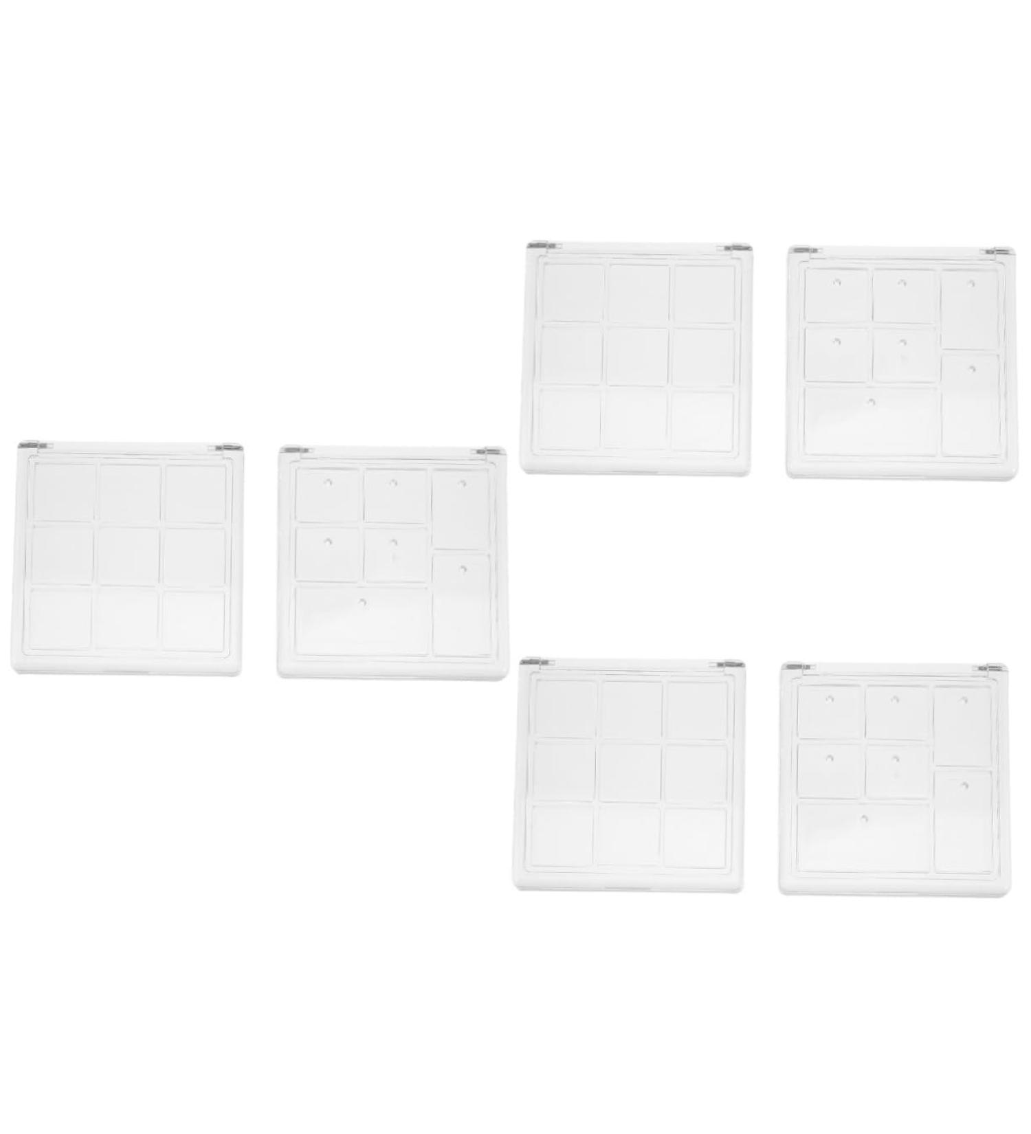 FOMIYES 12 Pcs Eyeshadow Palette Plastic Pallet Empty Eyeshadow Cases Eyeshadow Plate Travel Small Red Box 8x1cmx3pcs As Shownx3pcs - Buy Online on GoSupps.com