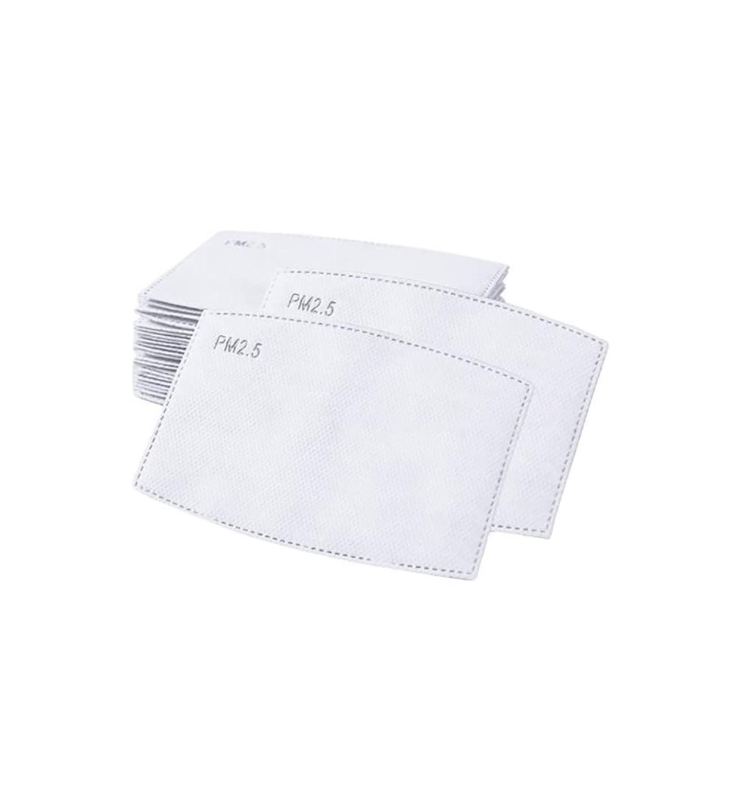 PM2.5 Mask Filter with Activated Carbon - 5 Layers - Replaceable & Disposable - For Face Covers with PM2.5 Pockets - Buy Online on GoSupps.com