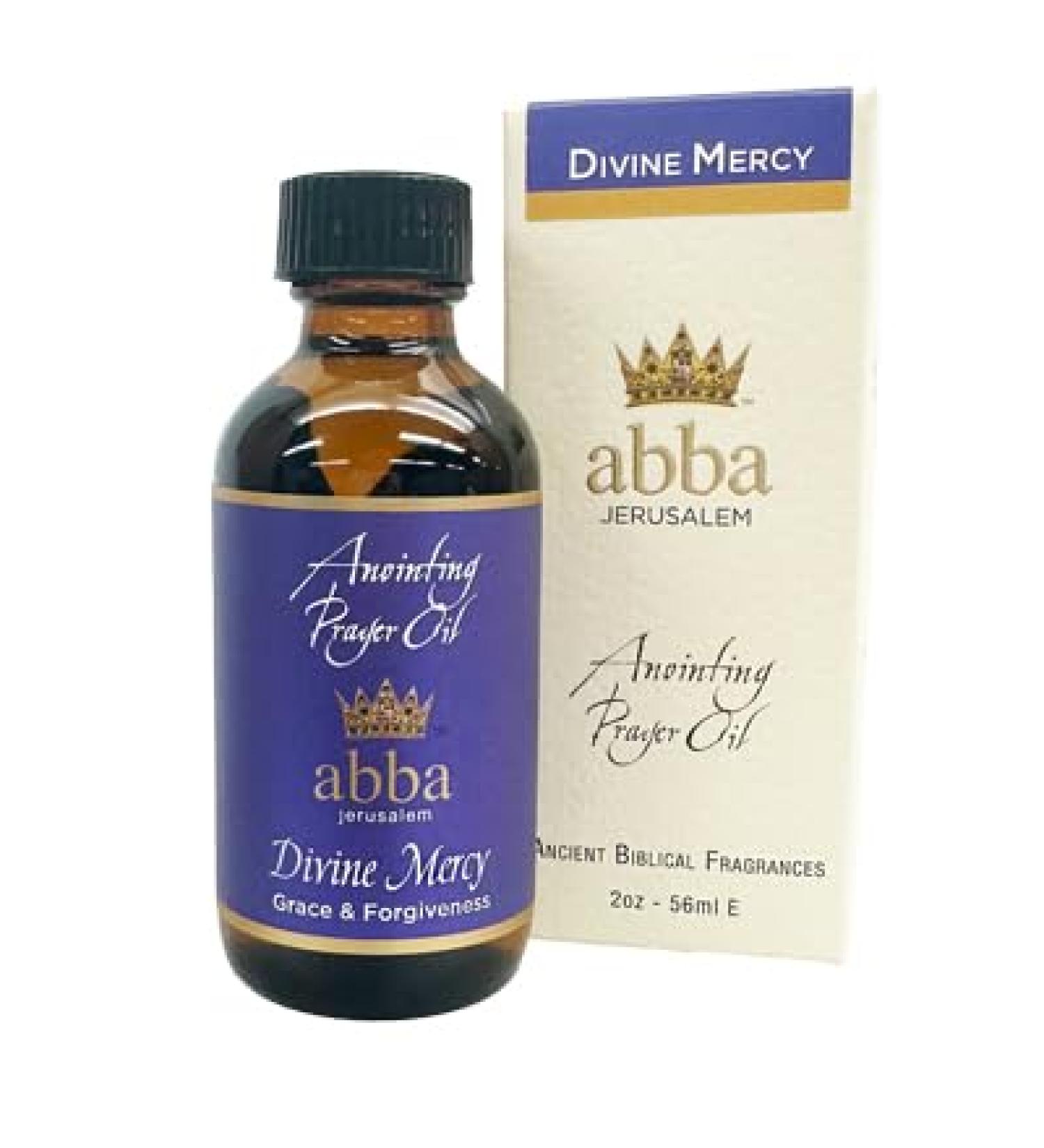 ABBA Oil Divine Mercy 2oz Bottle ANOINTING Prayer Oil in Gift Box - ABBA Jerusalem (Blend of Sweet Olive Flowers Orange Citrus & Biblical Herbs and Spices) - Buy Online on GoSupps.com