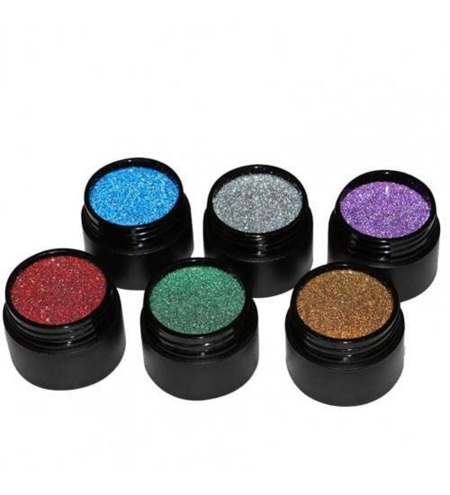 6Pcs/Set 8ml Glitter Spider Nail Gel Multiple Colors Nails Art Manicure Gel Varnishes Quick Dry 3D Painting UV Gel Polish - (Color: 6 Colour) - Buy Online on GoSupps.com