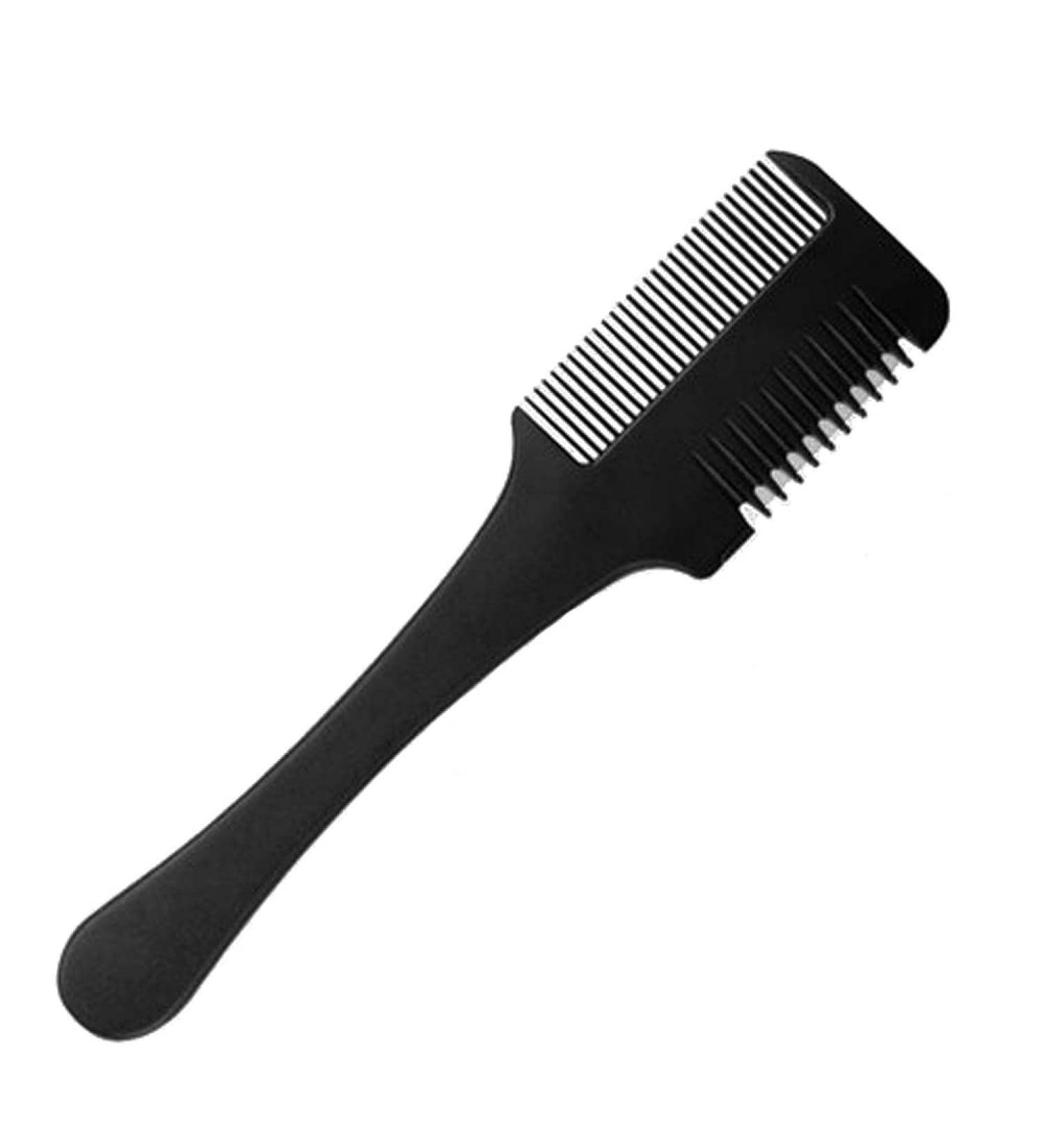 Ainkou Razor Comb Hair Thinner Comb Hair Trimmer Hair Styling Razor Comb Hair Cutter Razor Comb Cutting Scissors Double Sided Tool for Salon Home Hair Cutting Styling (Black) - Buy Online on GoSupps.com