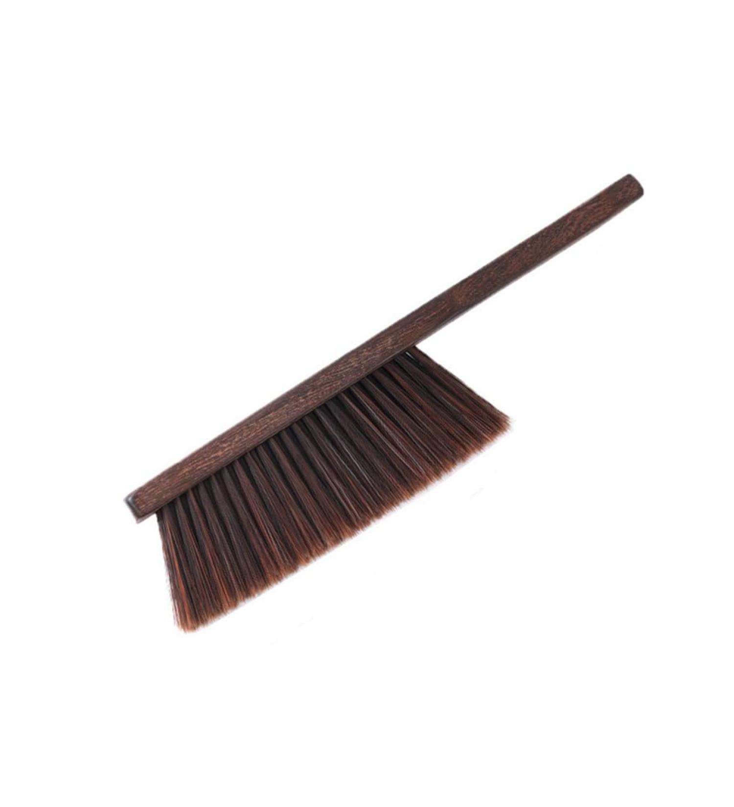 Glimpsesun 1 Piece Bathroom Cleaning Brush Soft Bristles Dusting Brush for Cleaning Car/Bed/Couch Wooden Handle - Buy Online on GoSupps.com